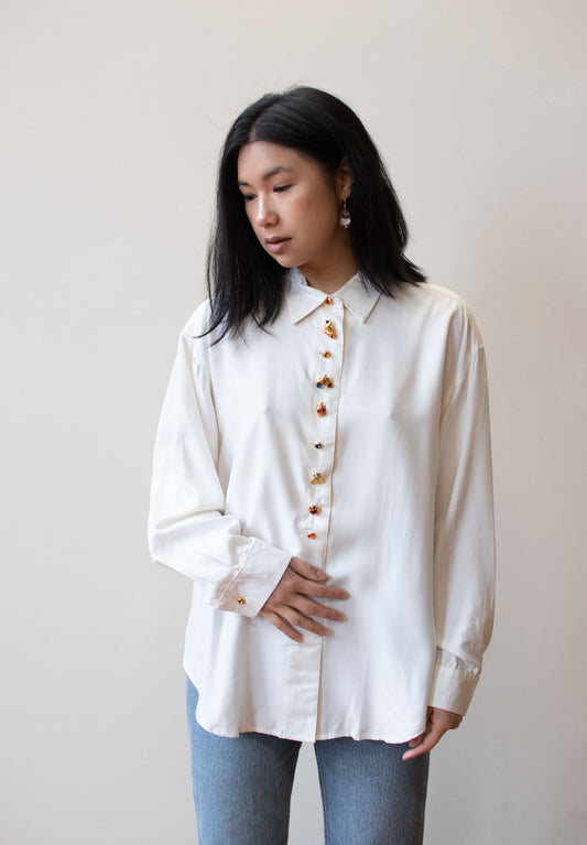 1990s Art Buttons Shirt | Todd Oldham