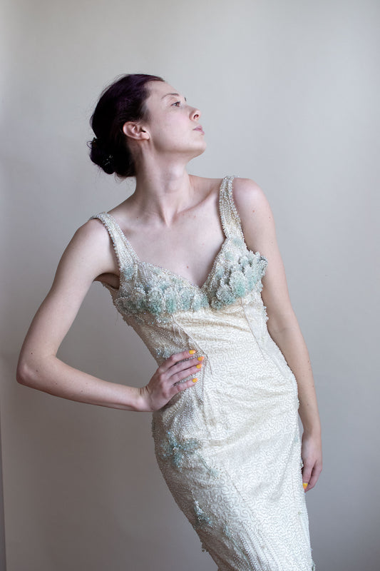 1960s Beaded Gown