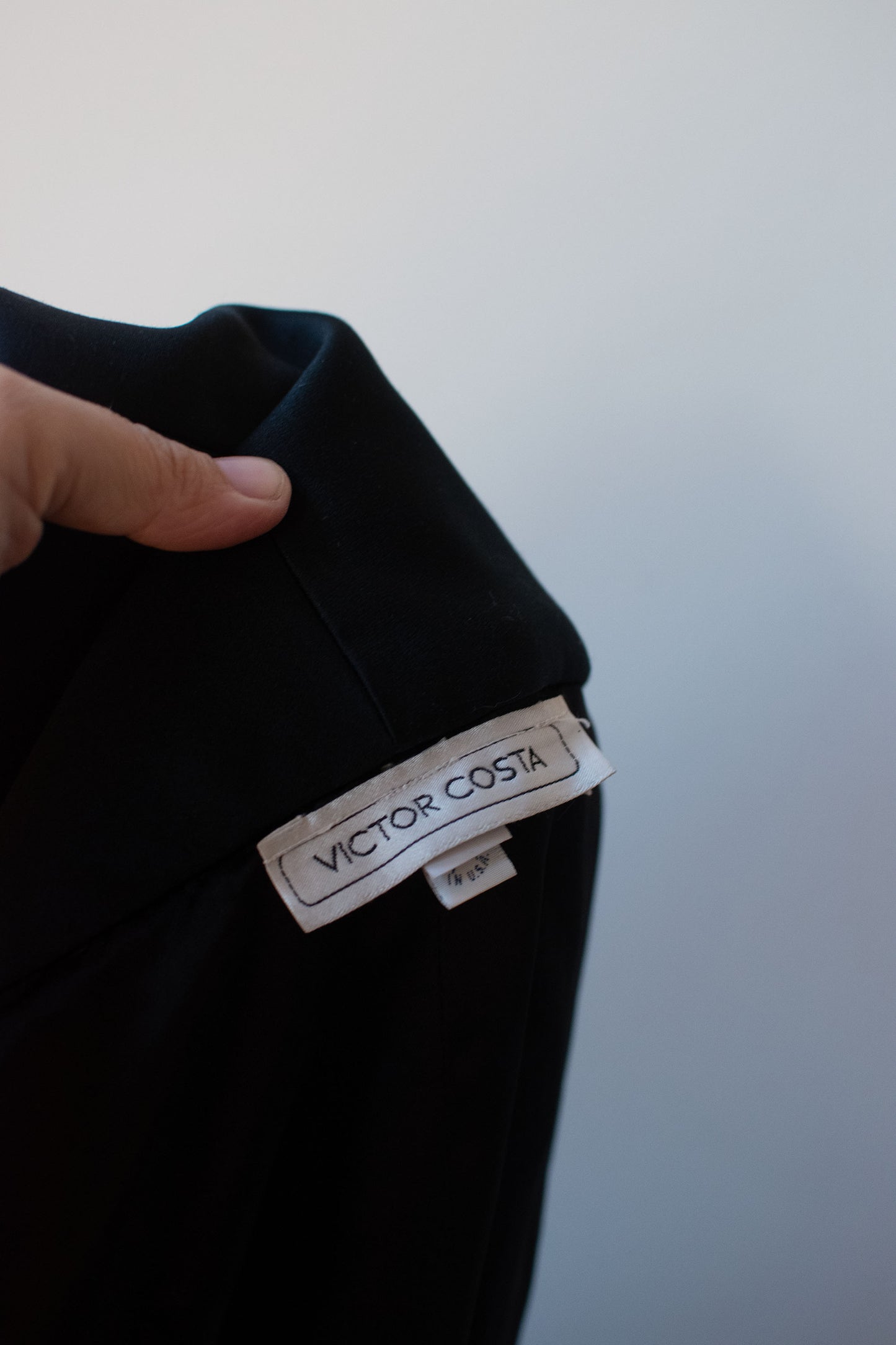 Black Opera Coat | Victor Costa