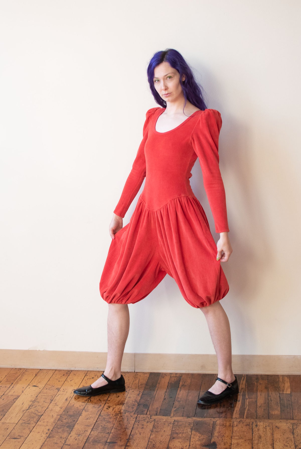 1980s Velour Romper