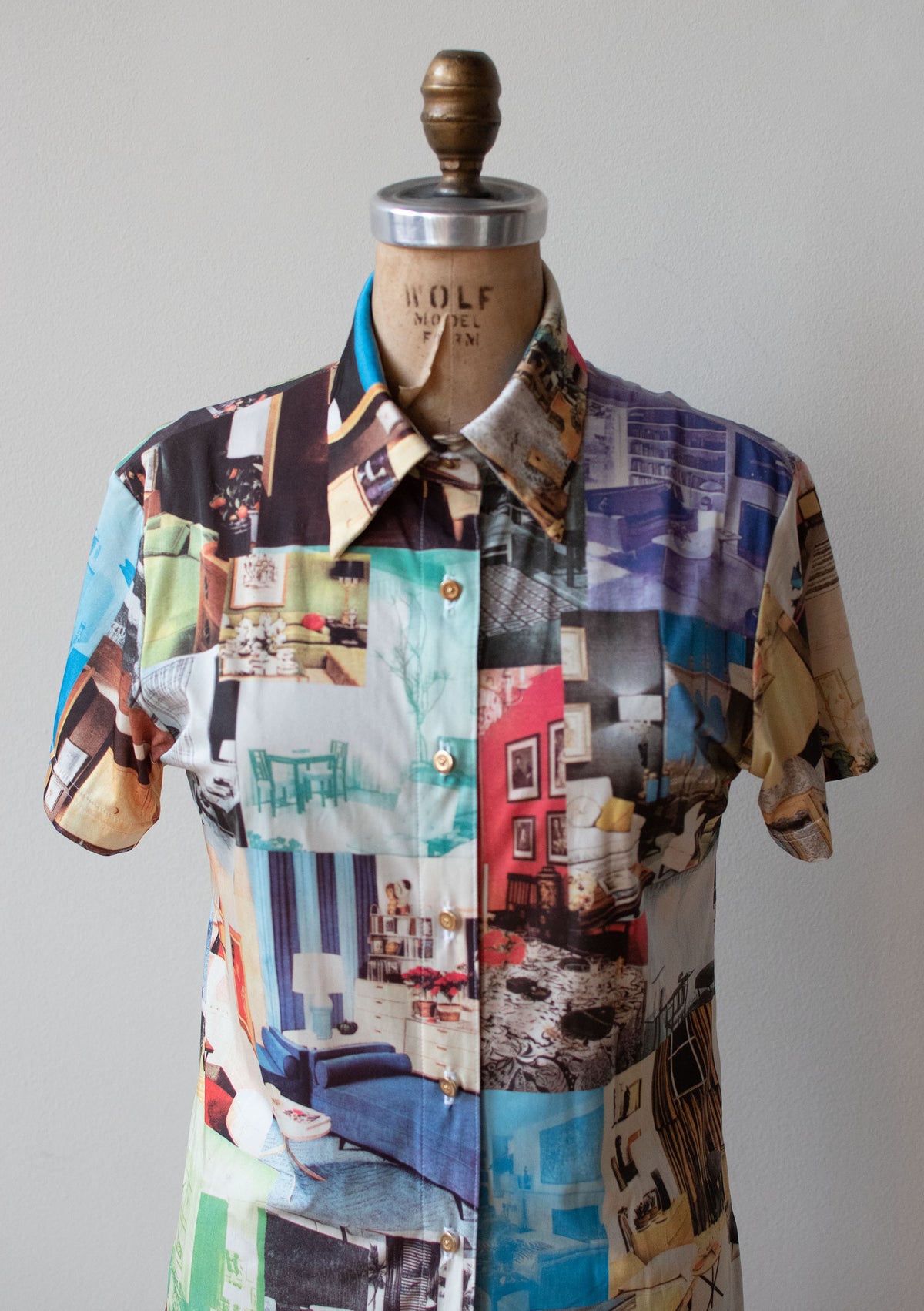 1990s Photo Print Shirt | Todd Oldham