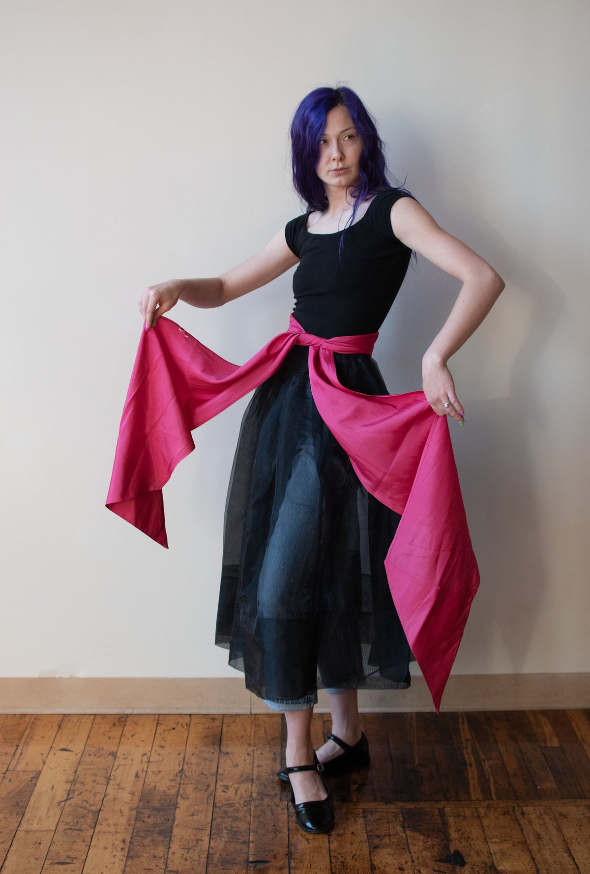 1980s Sheer Black Dress | Betsey Johnson Punk Label