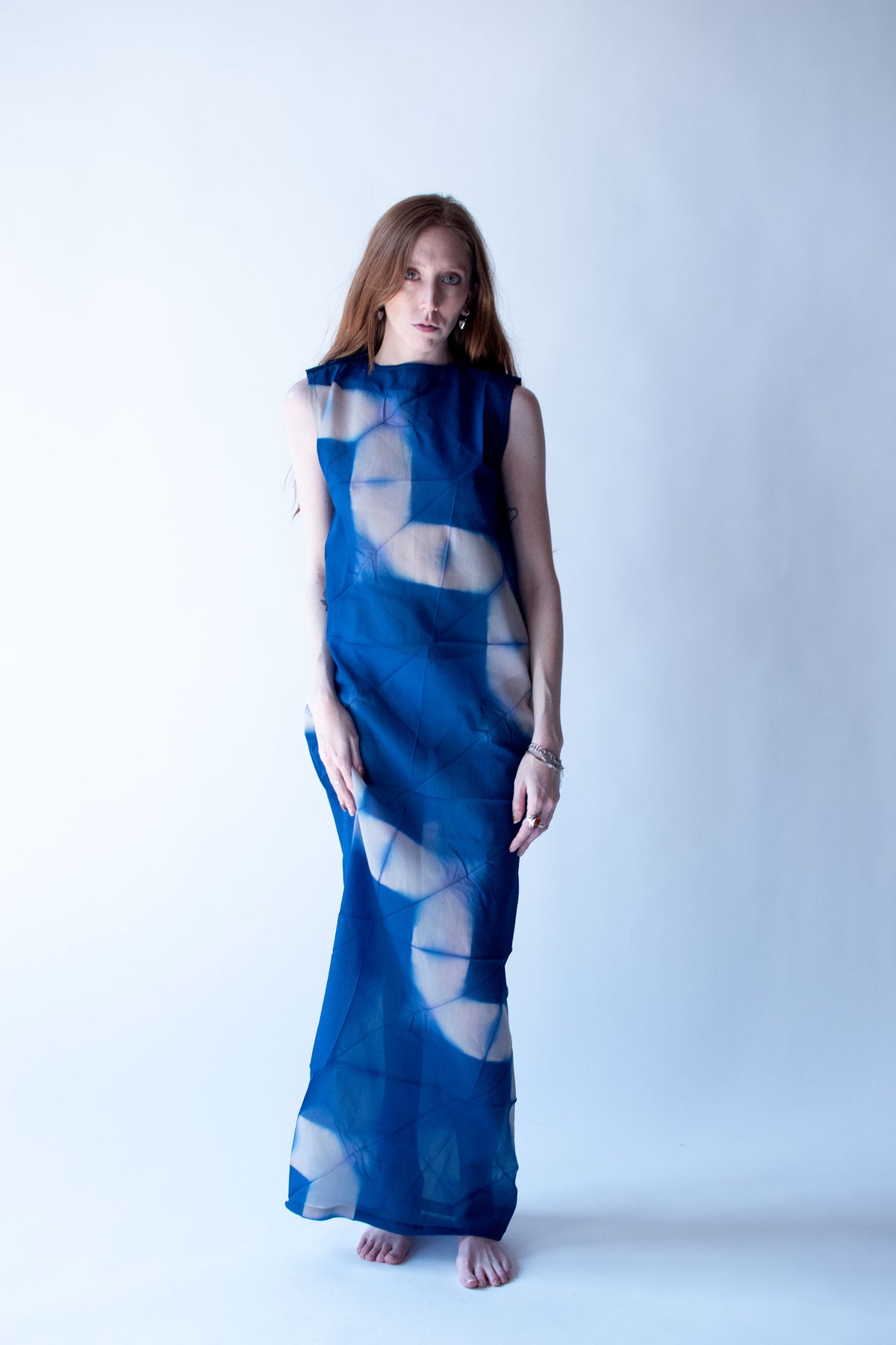 Cobalt Pleated Dress | Yoshiki Hishinuma