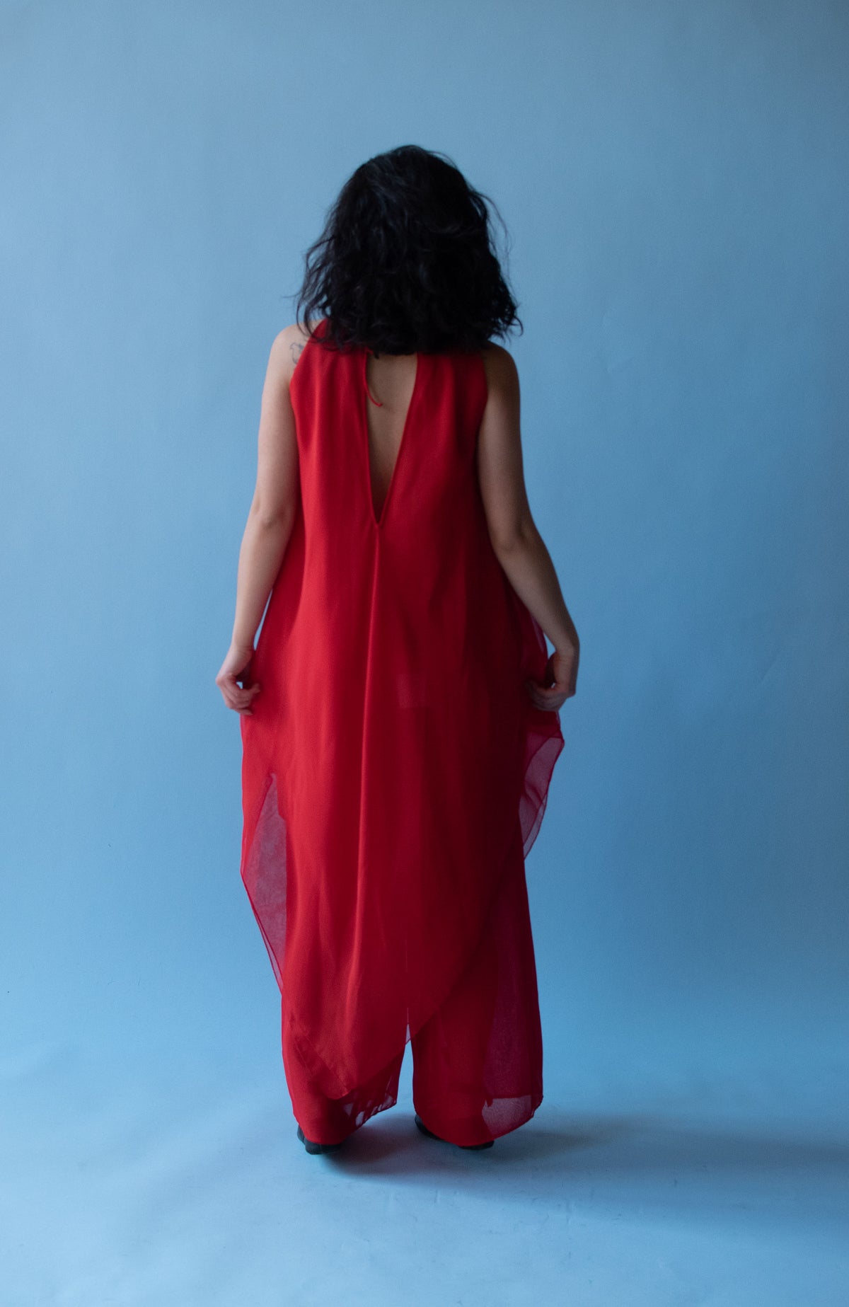 1970s Chiffon Pants Set | Albert Capraro