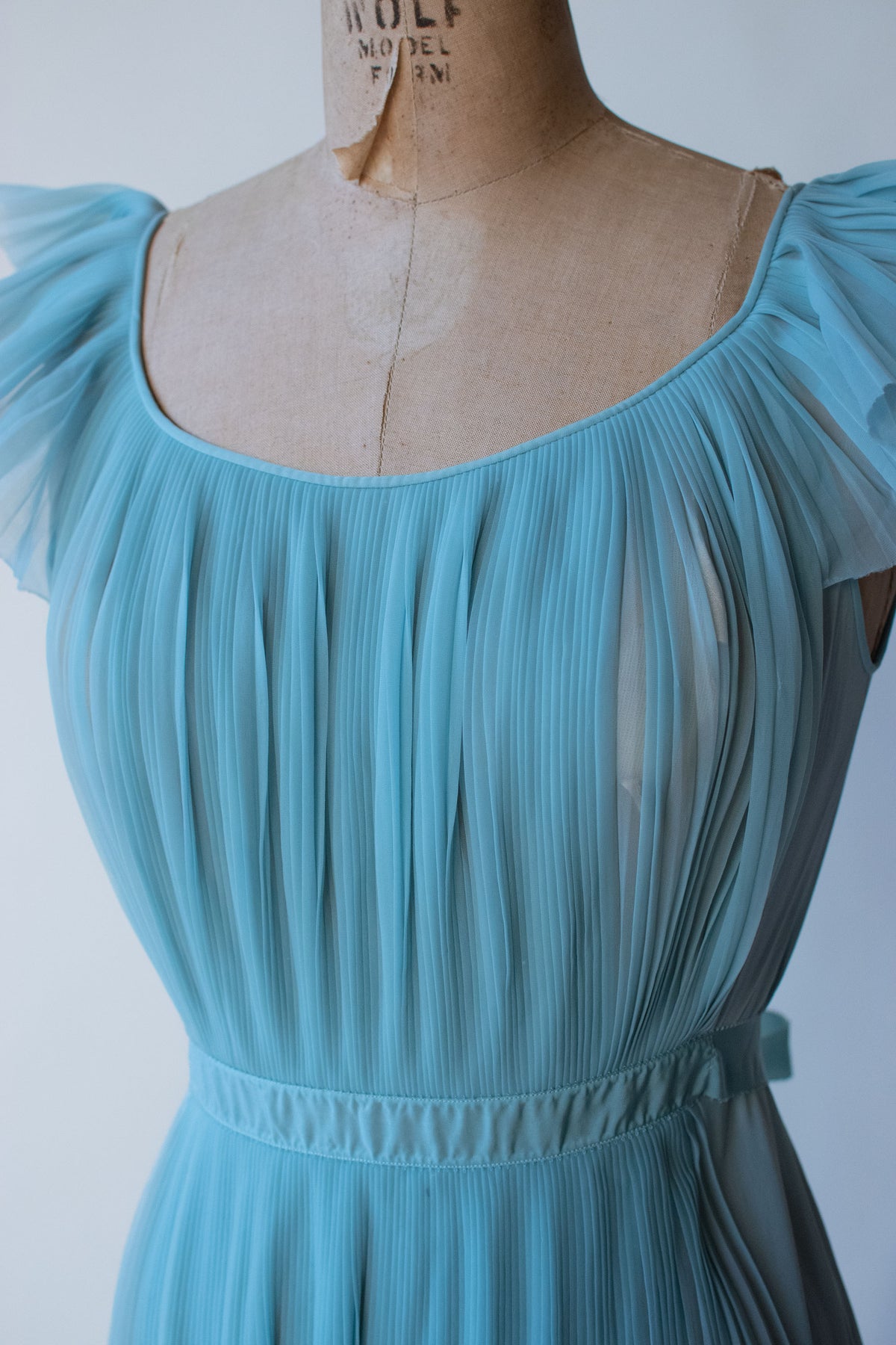1950s Pleated Nightgown