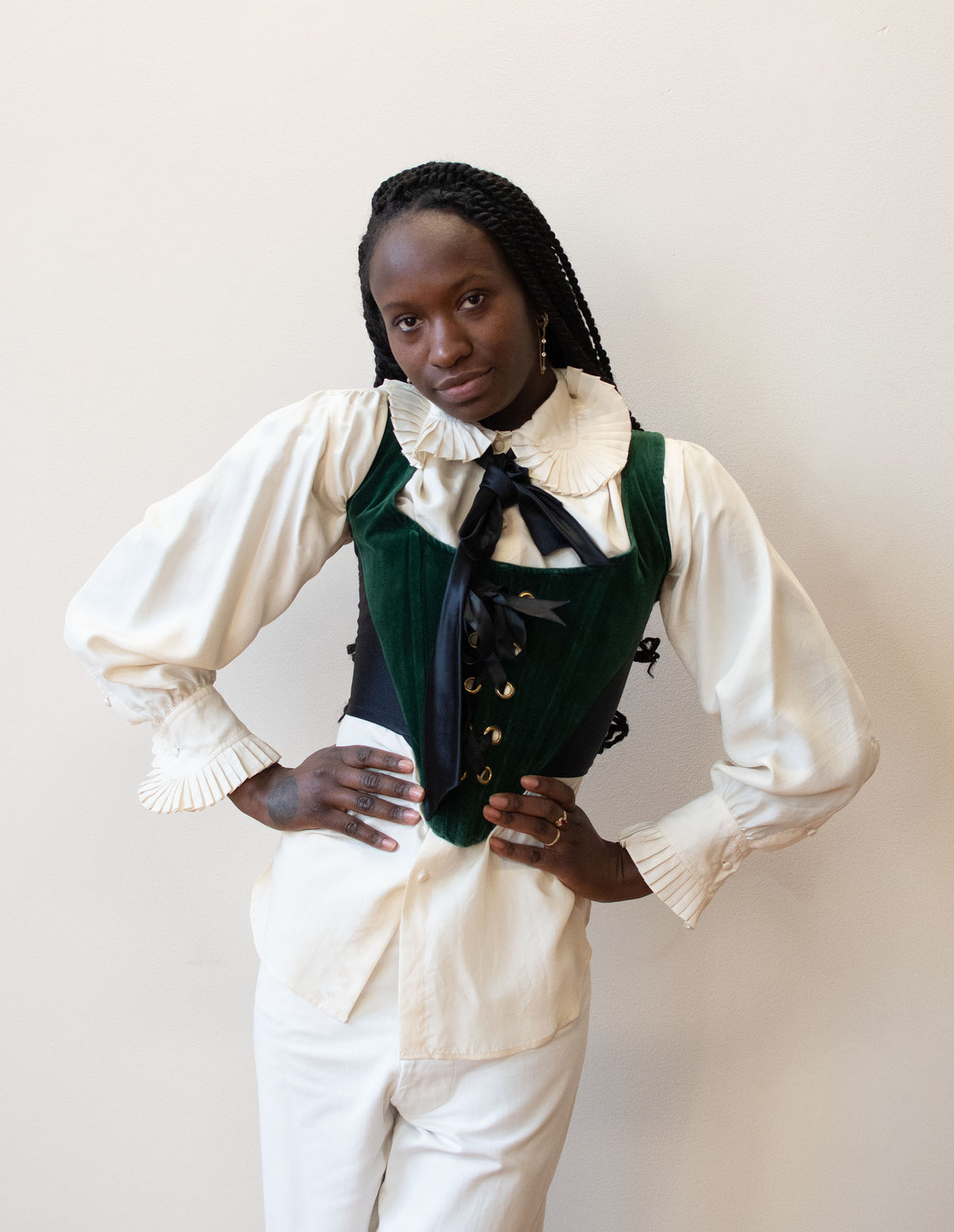 Green Velvet Corset | Catwalk