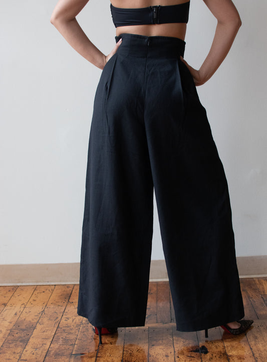 1990s Ultra High Waist Trousers
