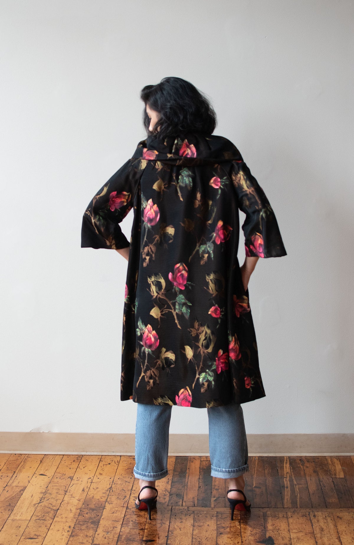 1960s Floral Opera Coat