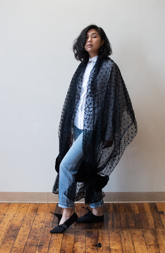 1990s Swiss Dot Wrap