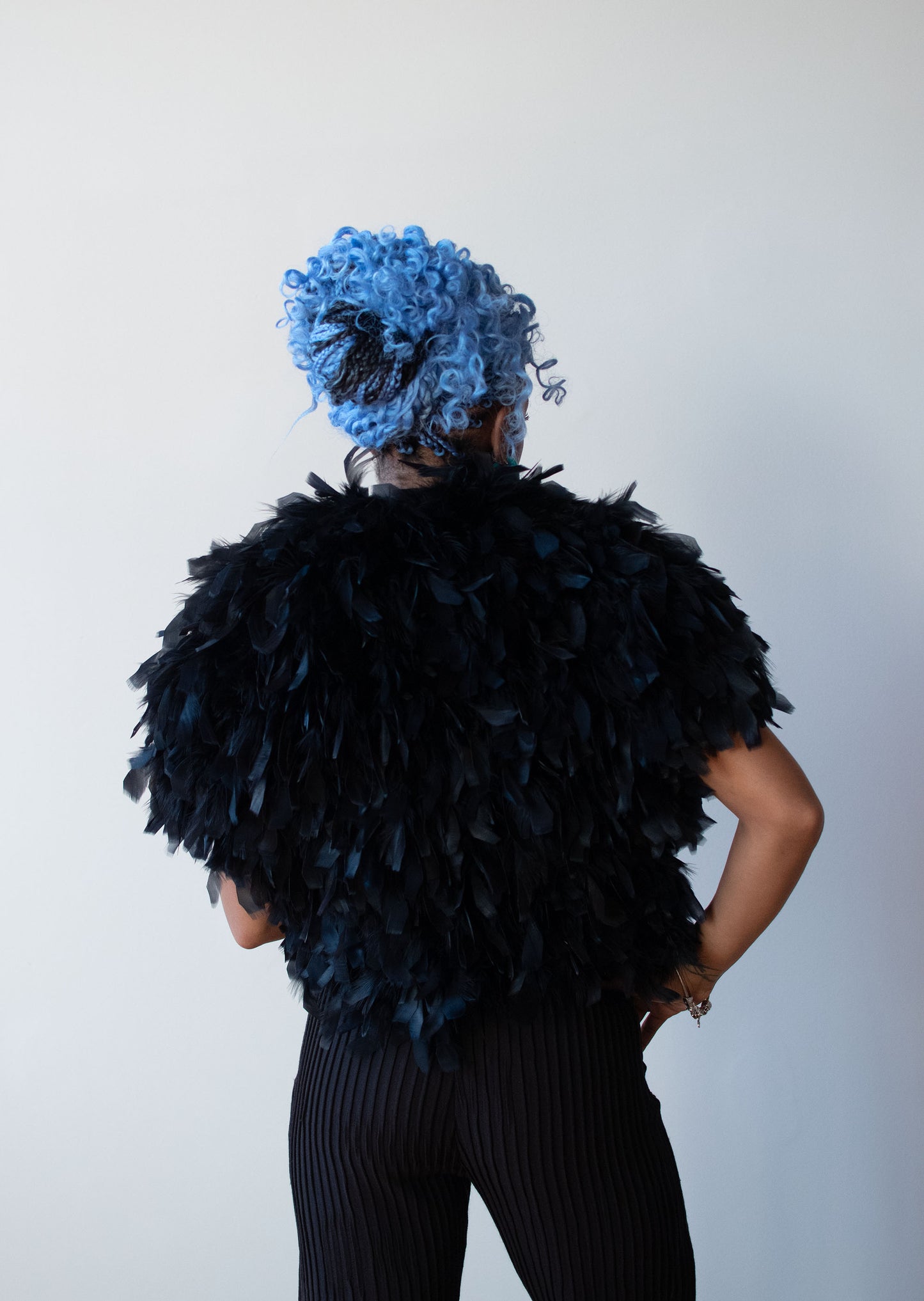 Black Feather Jacket