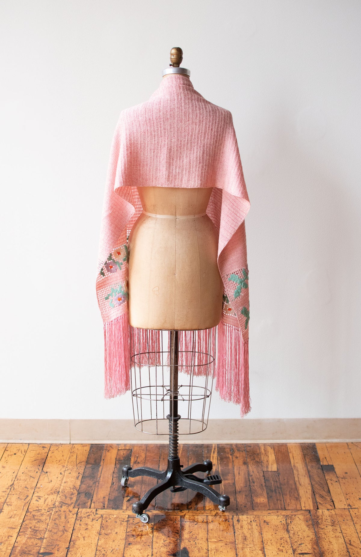1920s Crochet Fringe Shawl