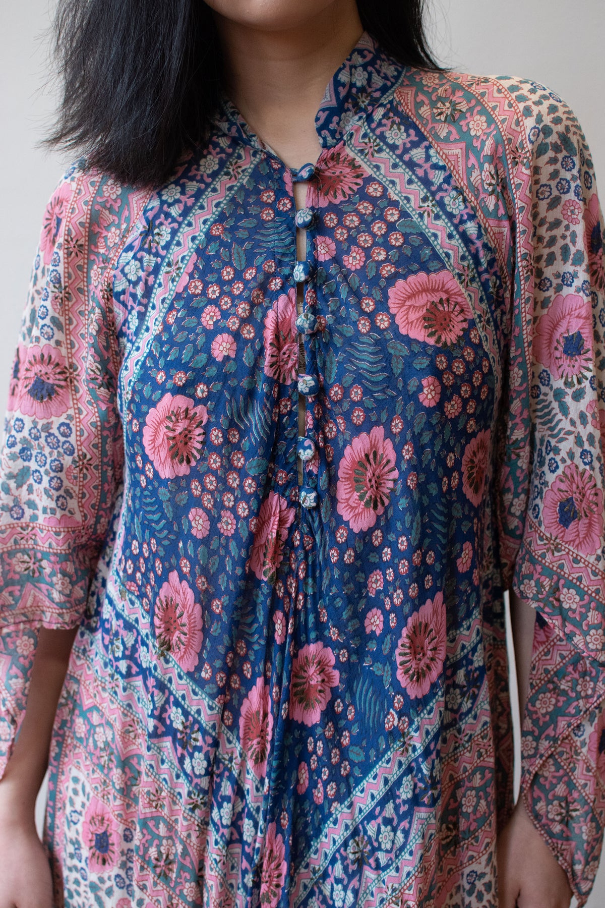 1970s Floral Print Caftan | Adini