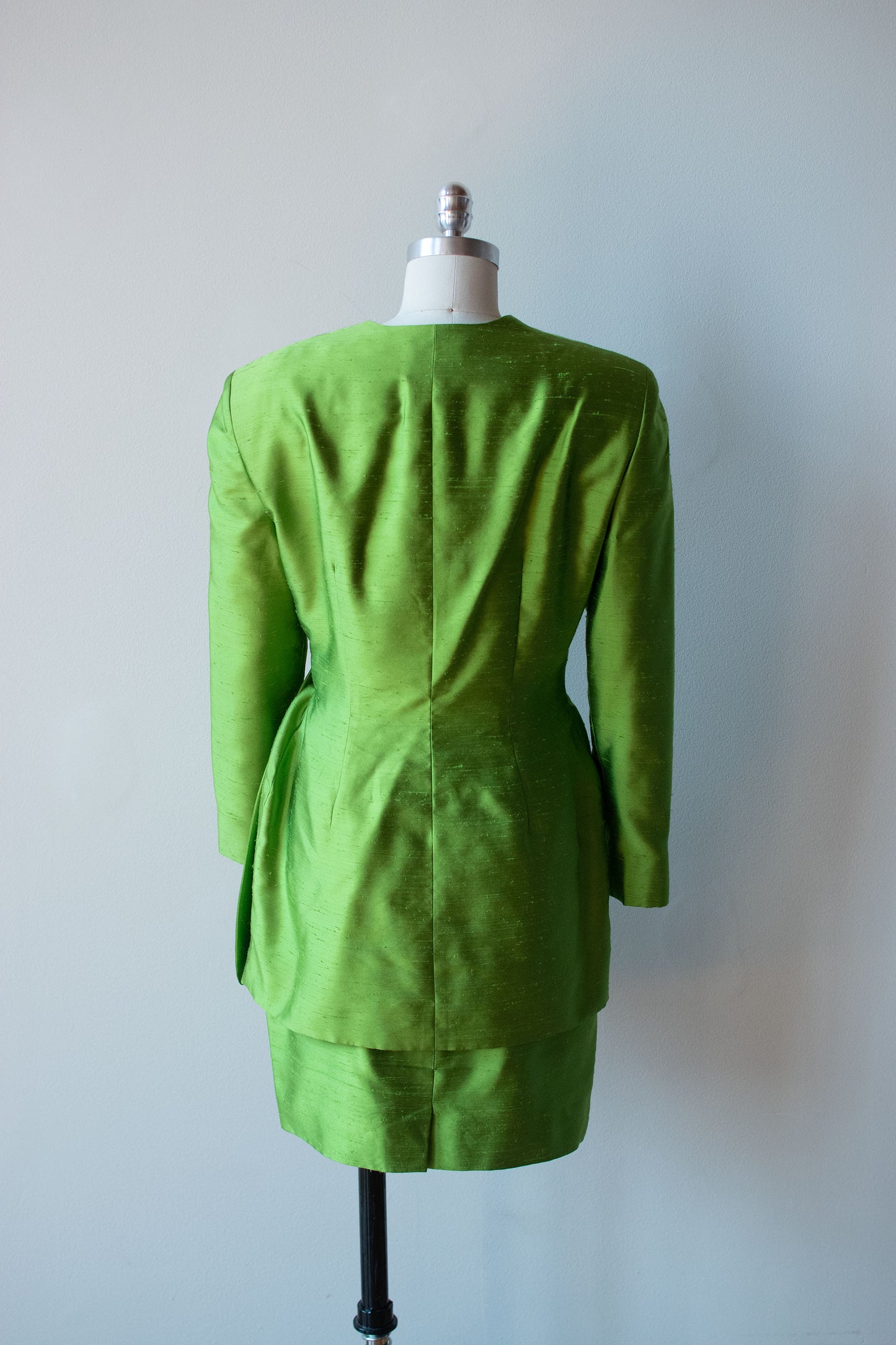 Green Silk Suit | Donna Karan