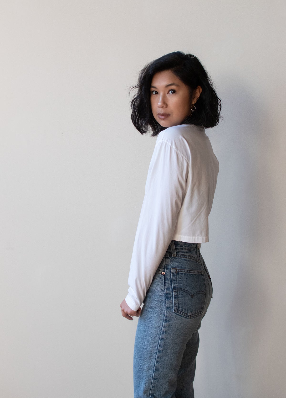 Cropped White Shirt | Romeo Gigli for Callaghan