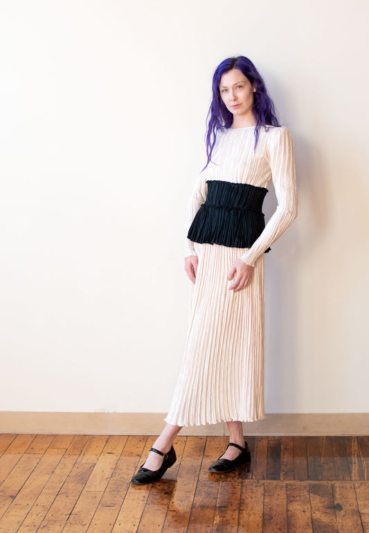 1980s Plisse Set | Mary Mcfadden