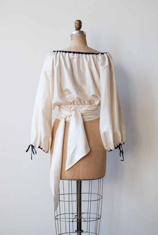 Cream Silk Blouse | Jean Paul Gaultier