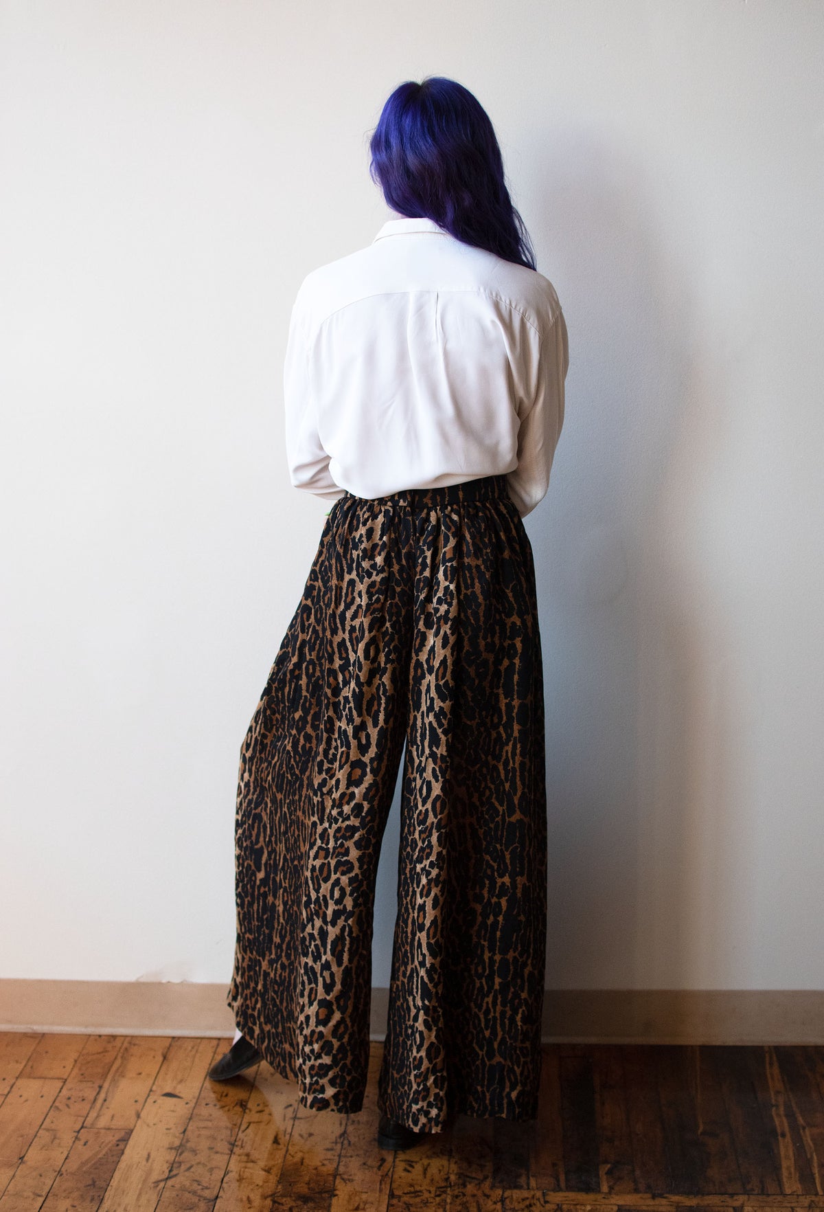 Silk Leopard Print Pants | Todd Oldham Fall 1992