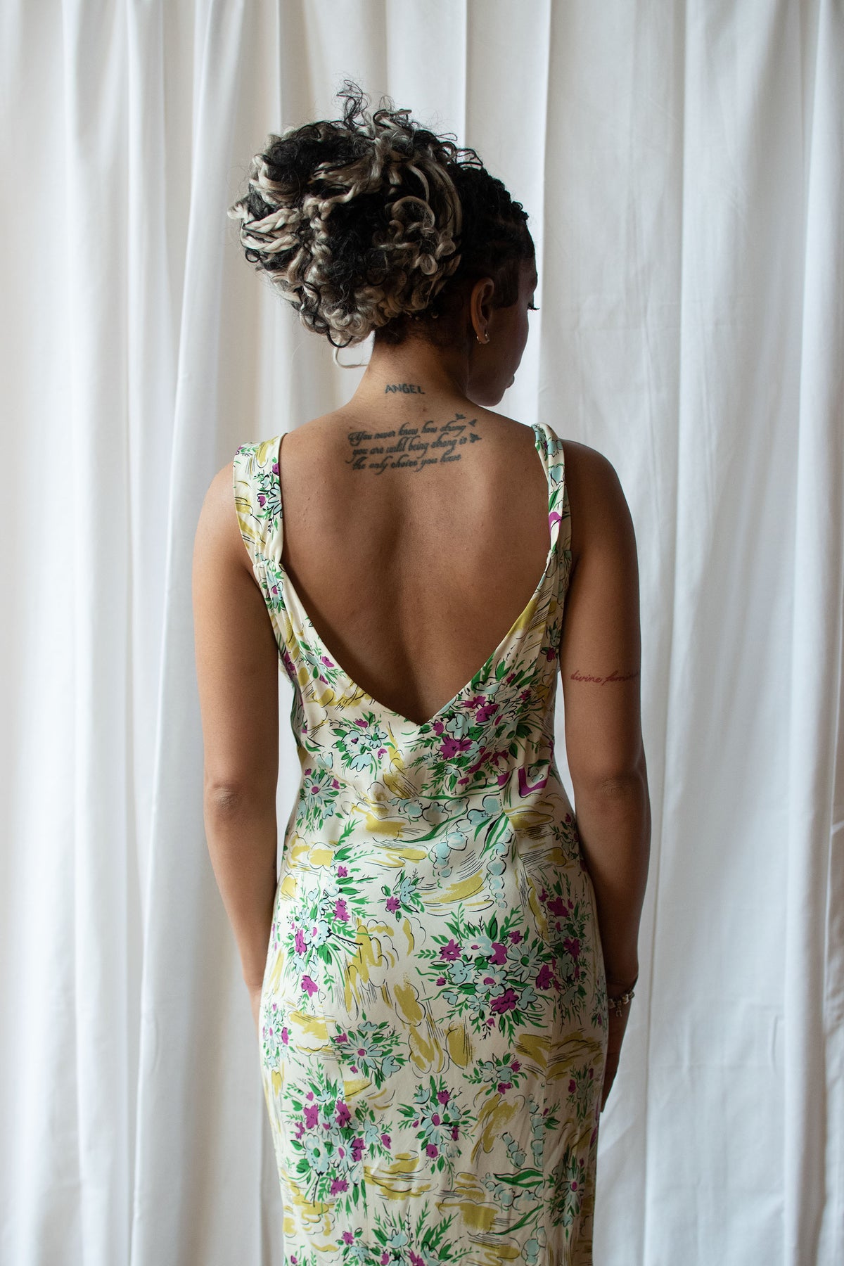 1990s Floral Print Dress | Norma Kamali