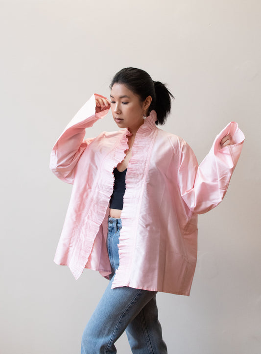 Pink Silk Jacket | Mary Ann Restivo