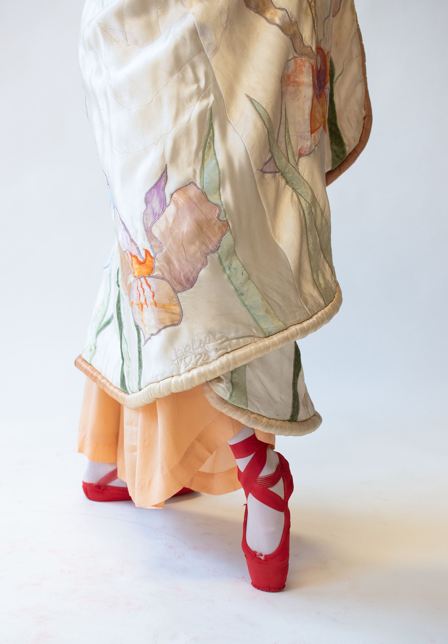 1970s Art-To-Wear Quilted Cape