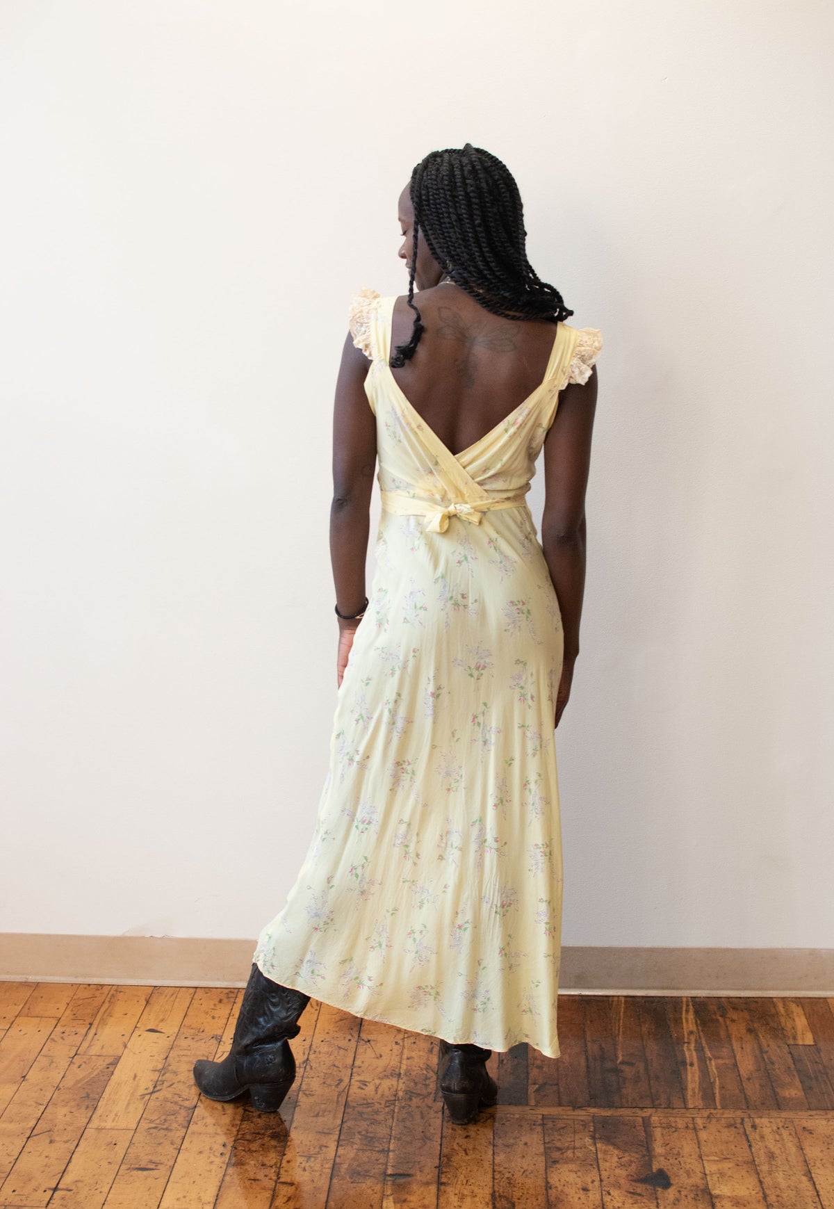 1940s Floral Nightgown