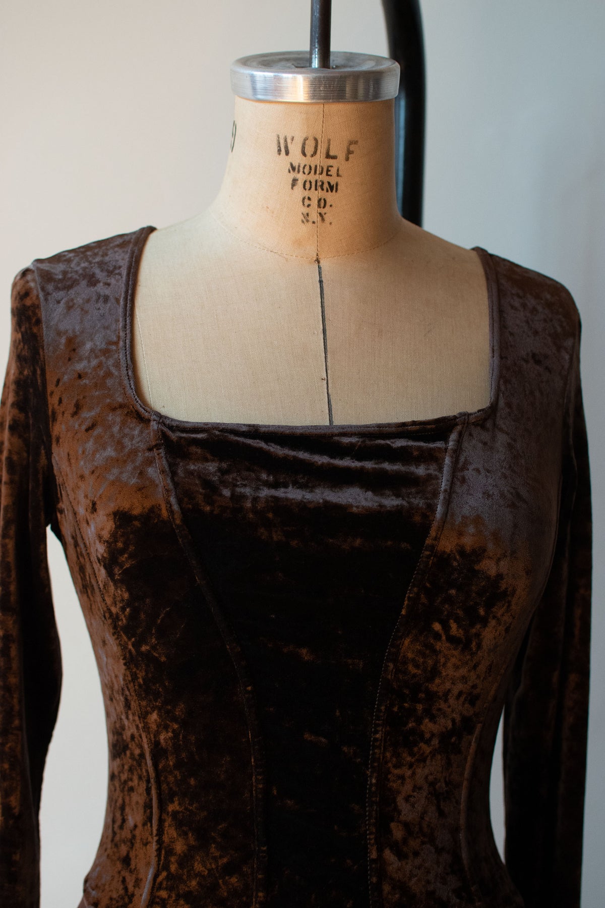 1990s Velvet Bodysuit