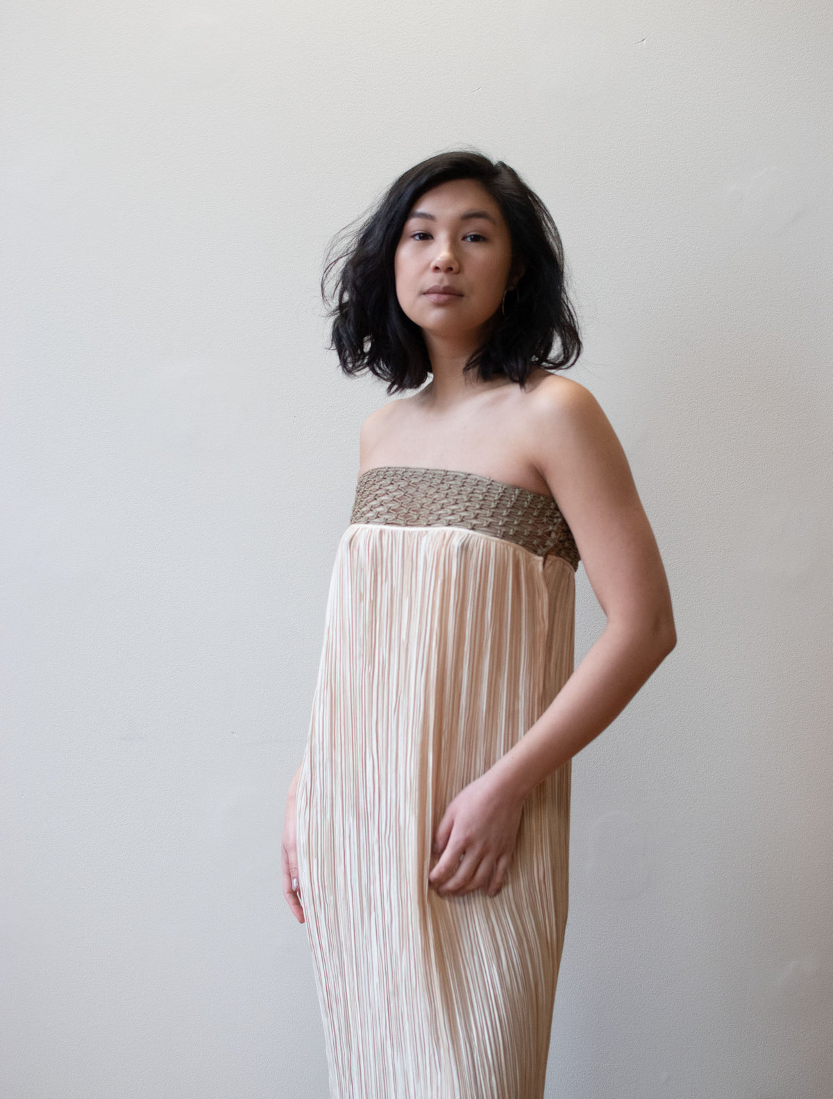 1980s Plisse Dress | Mary Mcfadden