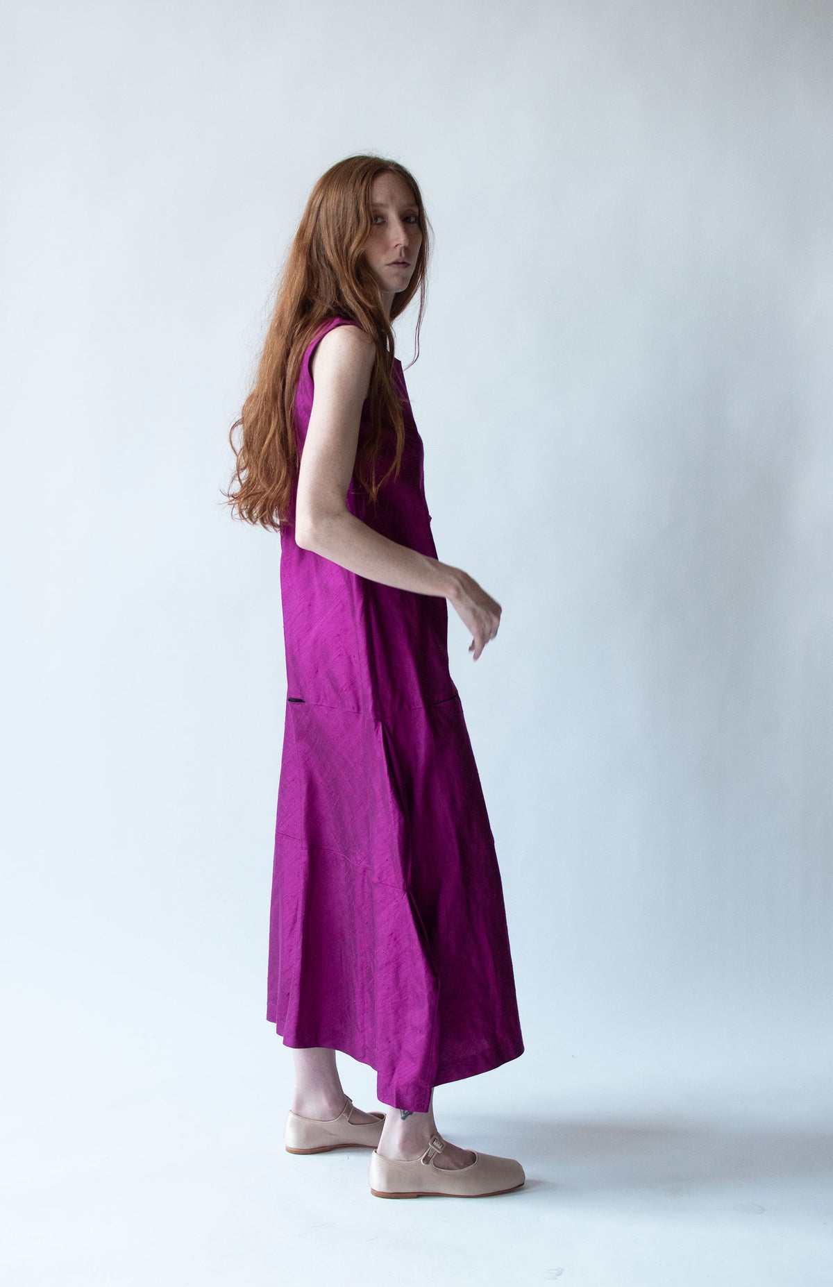 Orchid Silk Dress | Mizono