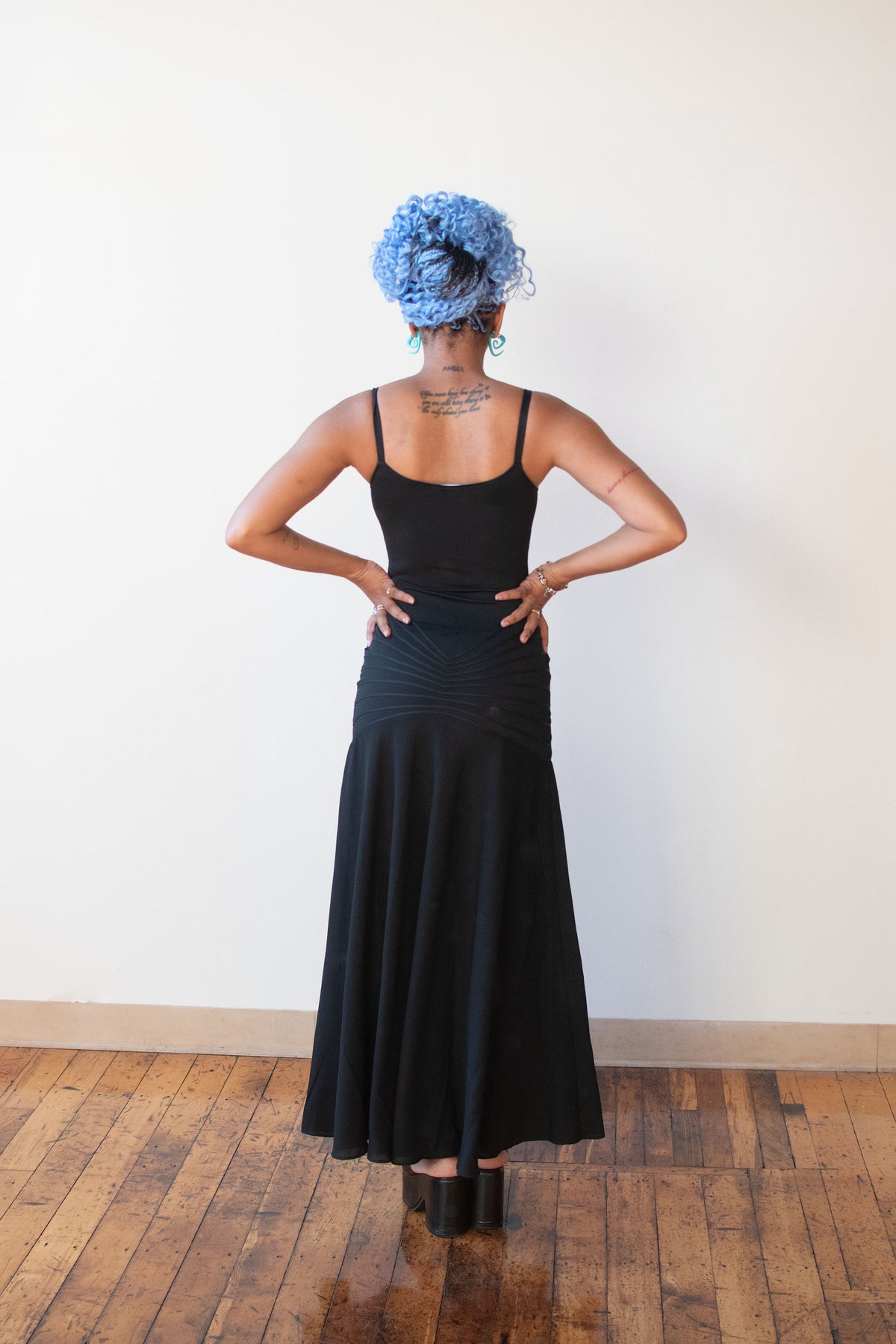 1990s Black Jersey Dress | La Perla