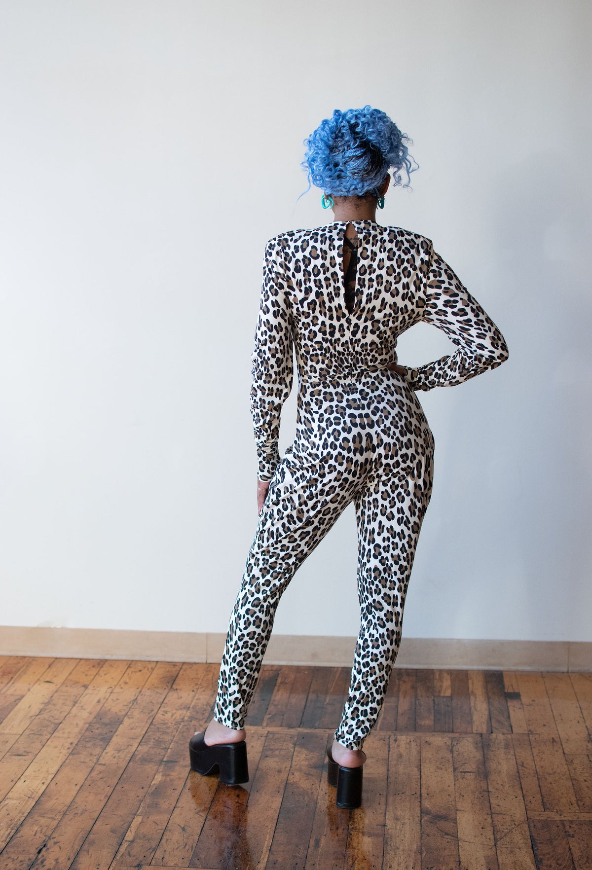 1980s Leopard Print Unitard | Norma Kamali