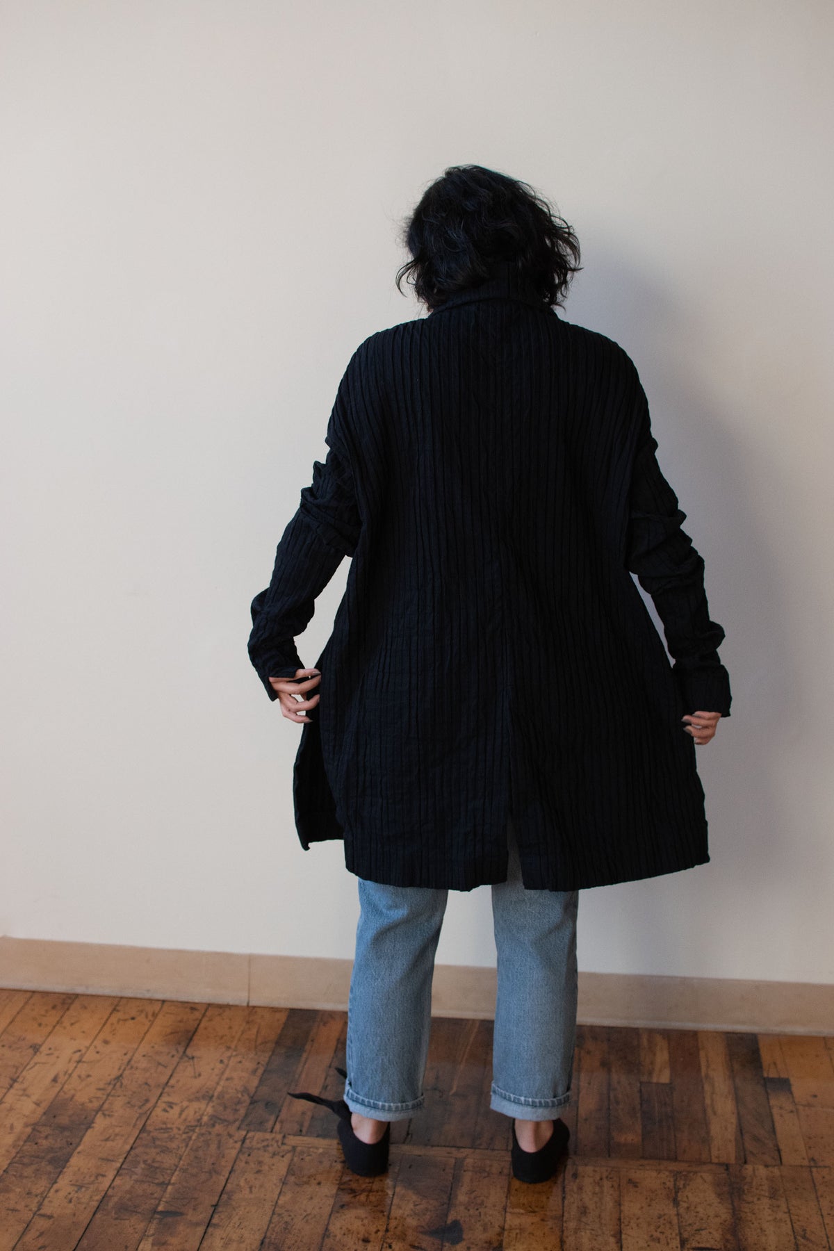 1990s Textured Black Jacket | Romeo Gigli
