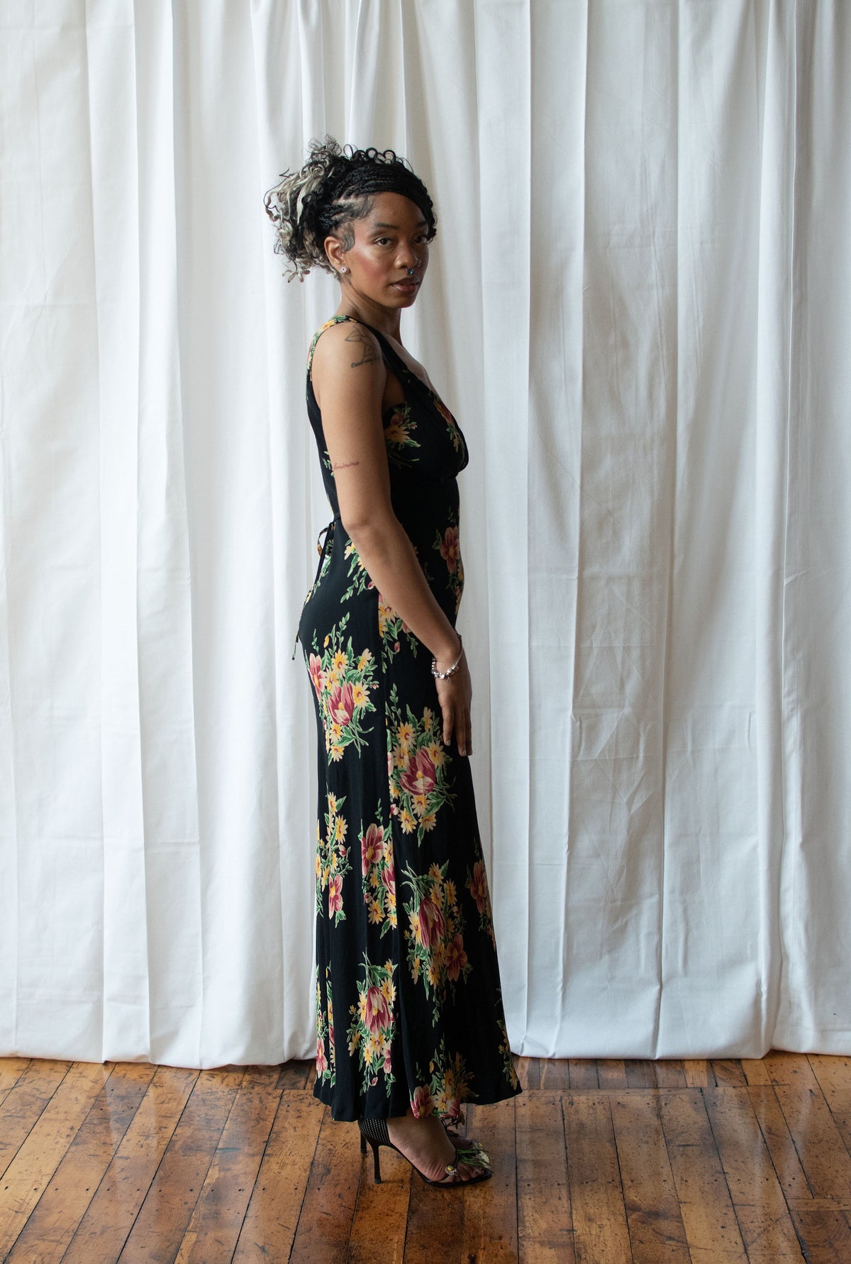 1990s Floral Print Dress | Betsey Johnson