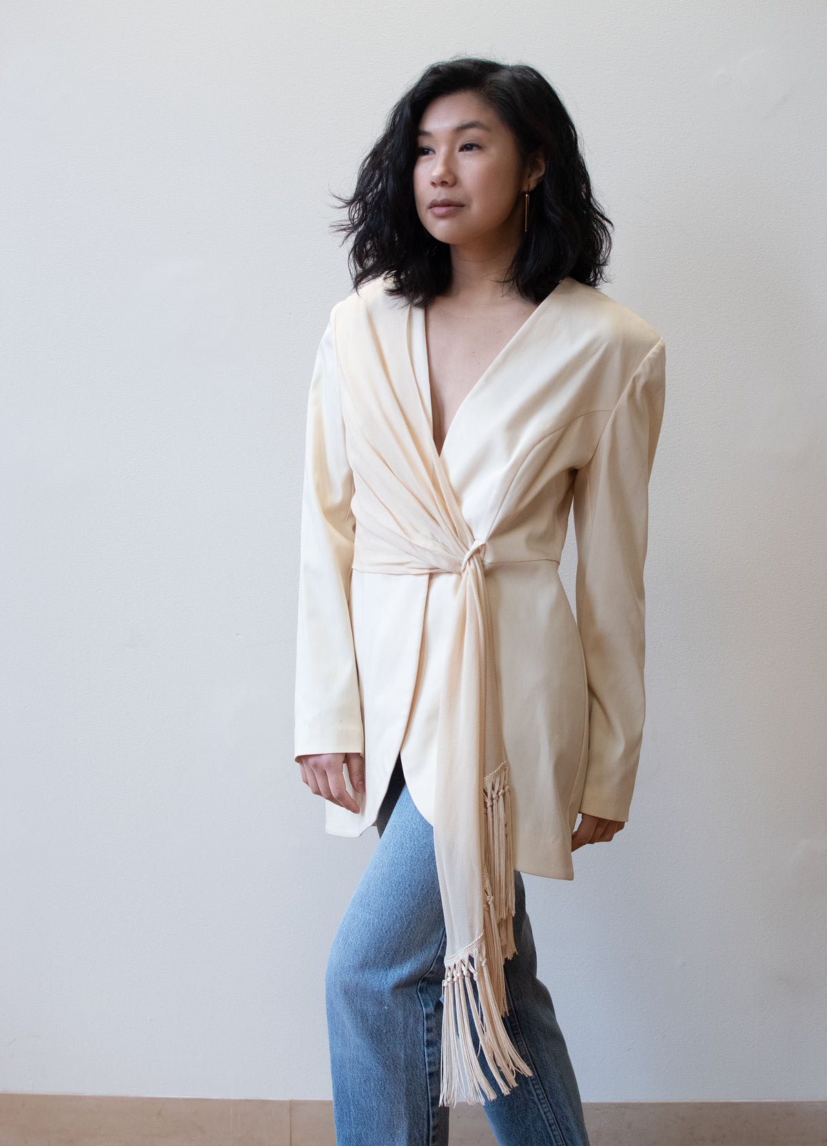 1980s Cream Blazer