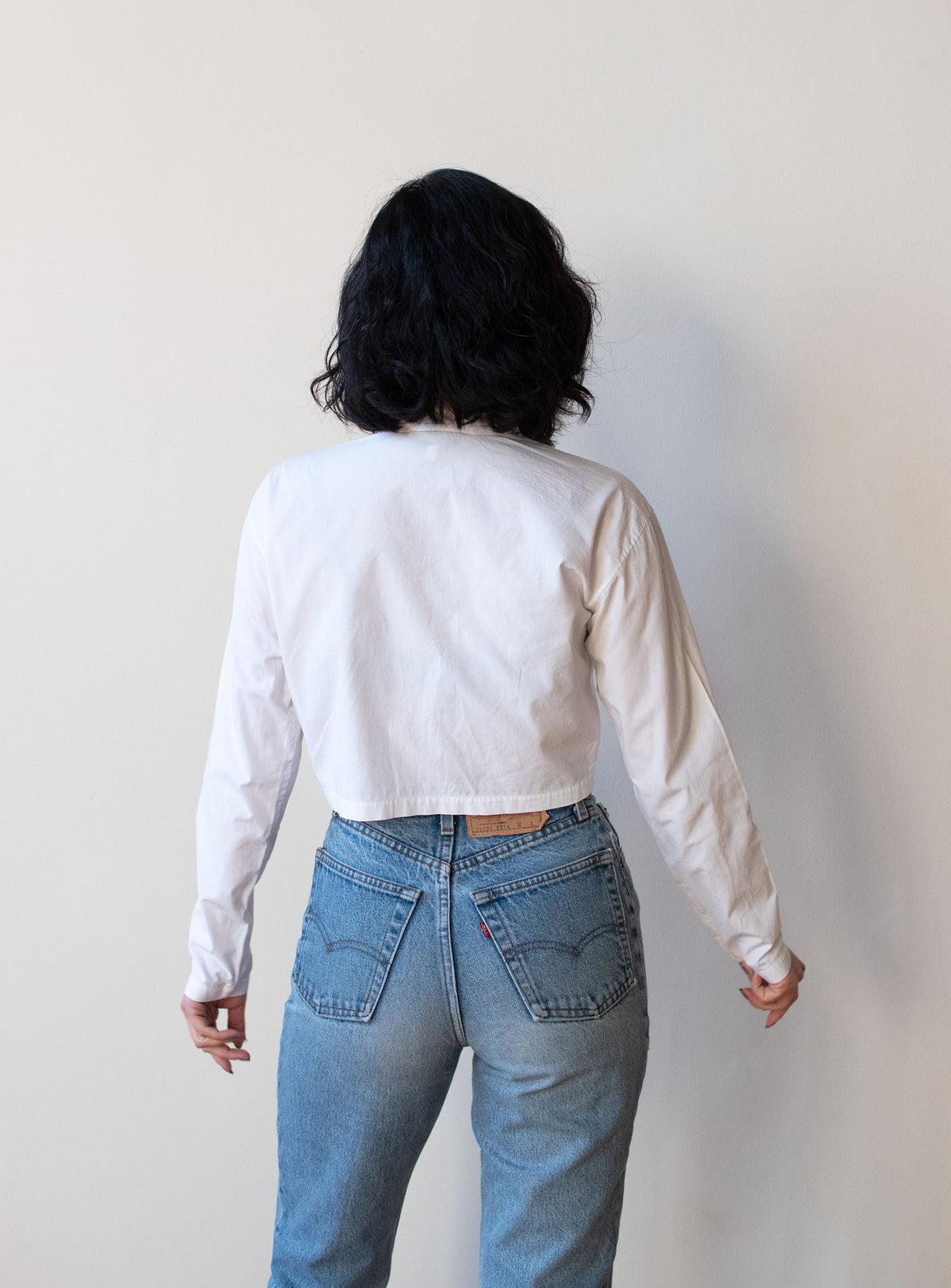 Cropped White Shirt | Romeo Gigli for Callaghan