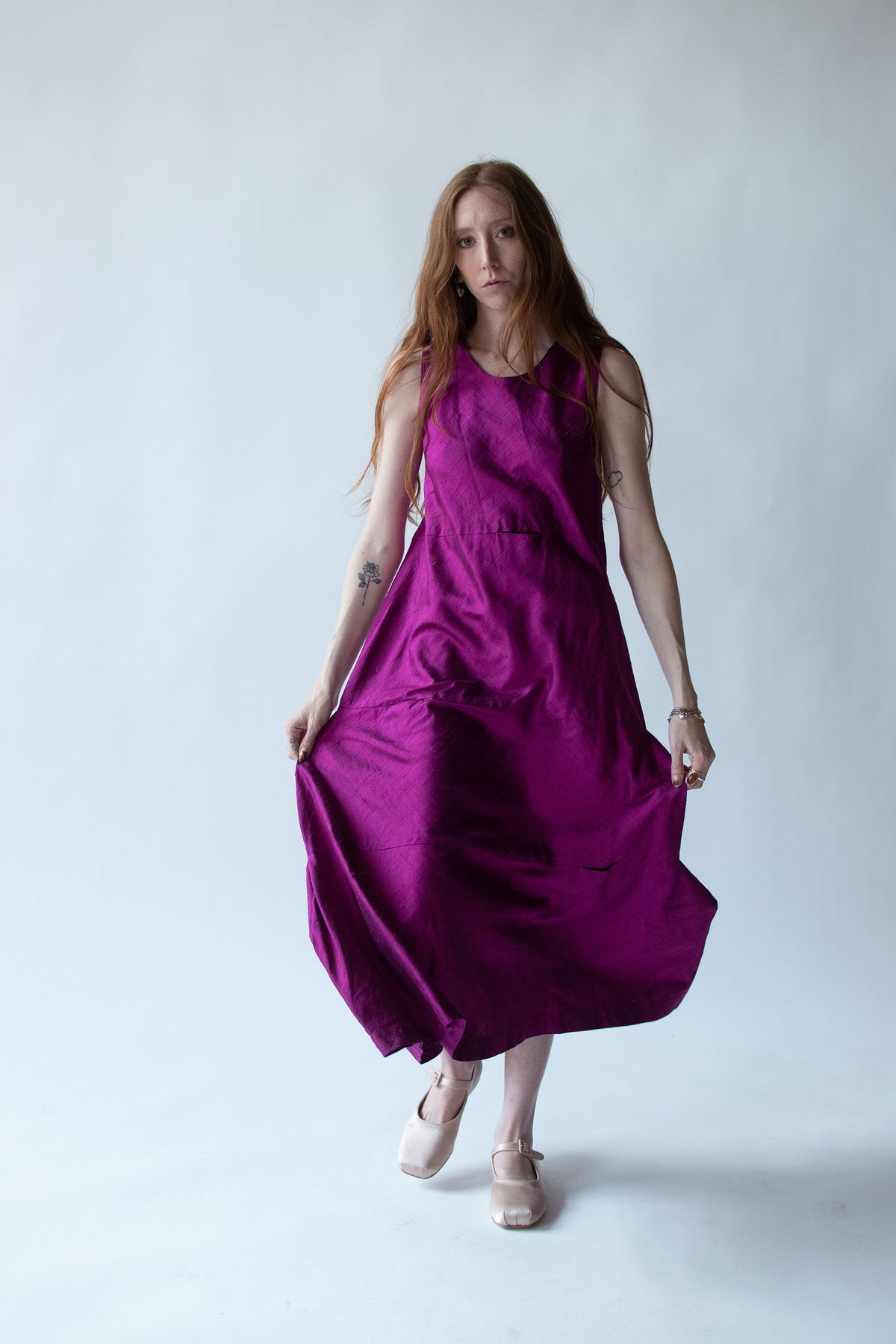 Orchid Silk Dress | Mizono
