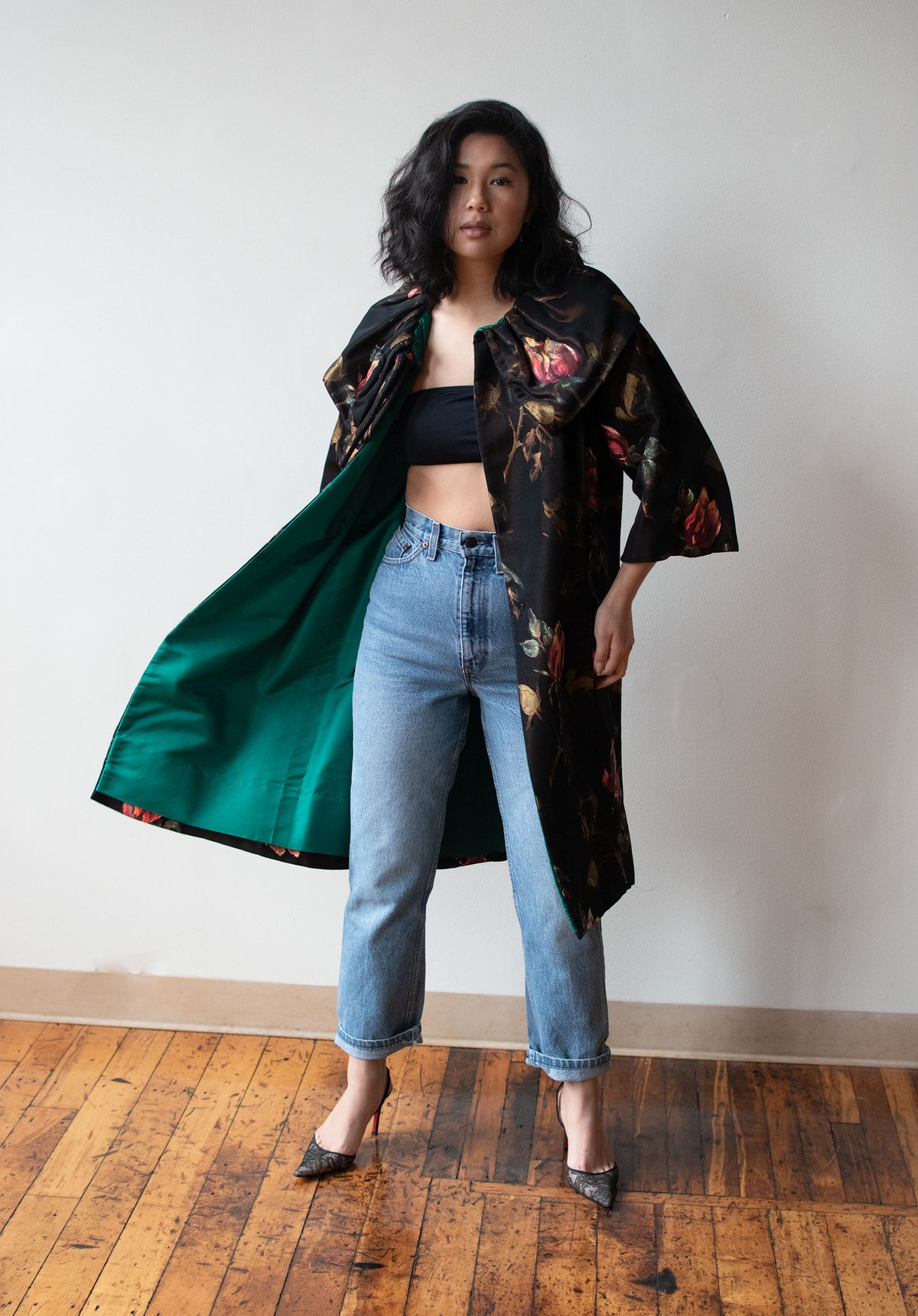 1960s Floral Opera Coat
