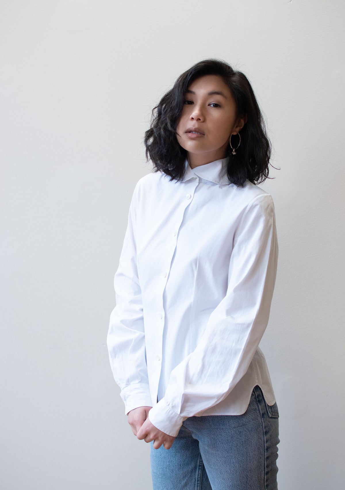 1980s White Shirt | Romeo Gigli for Callaghan