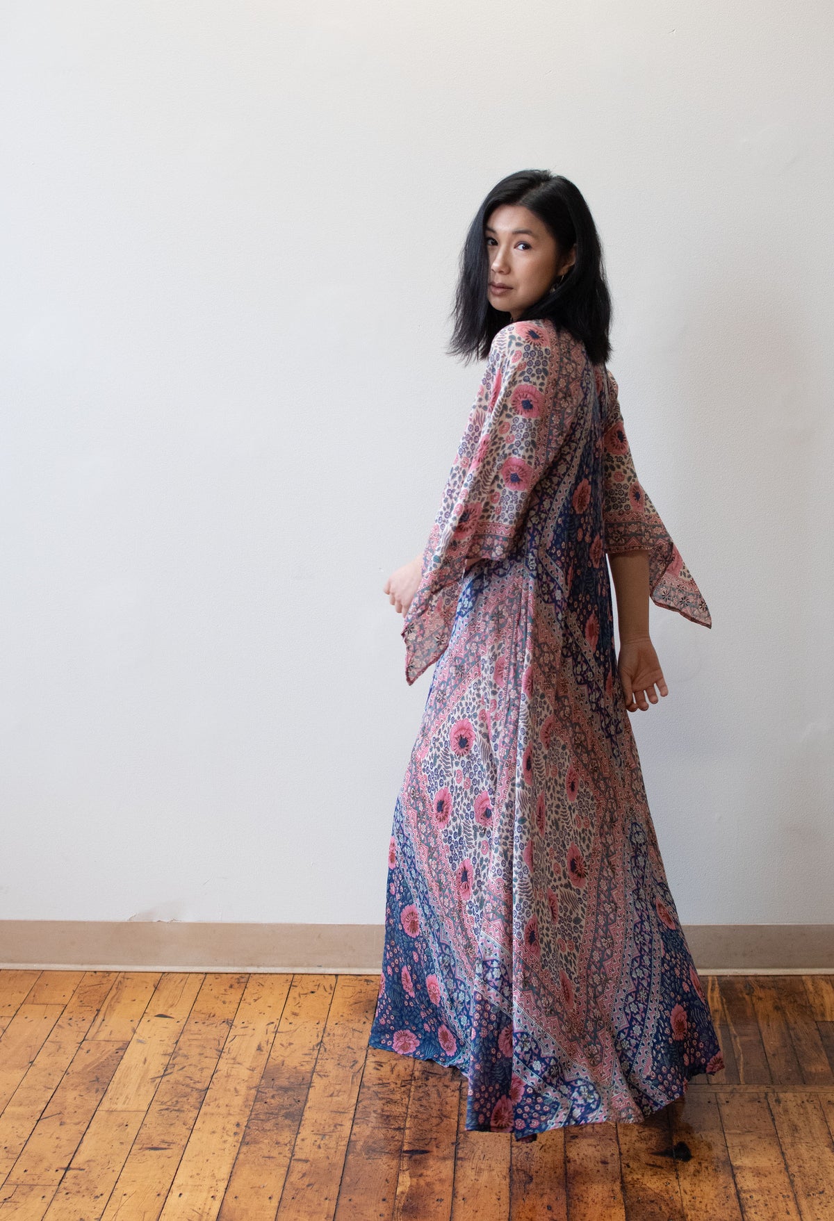 1970s Floral Print Caftan | Adini