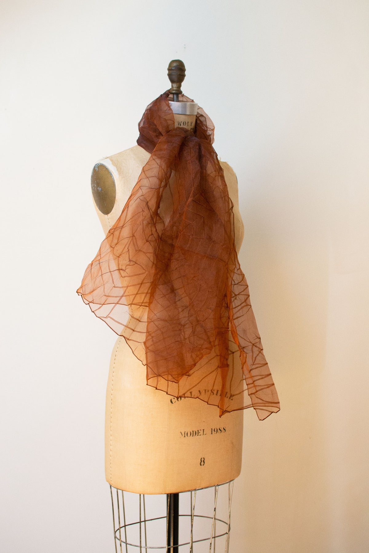 1990s Textural Iridescent Scarf