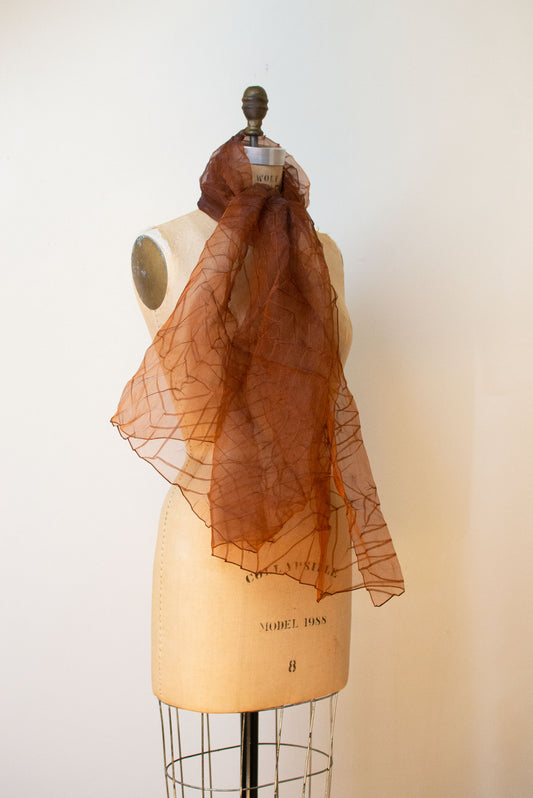 1990s Textural Iridescent Scarf