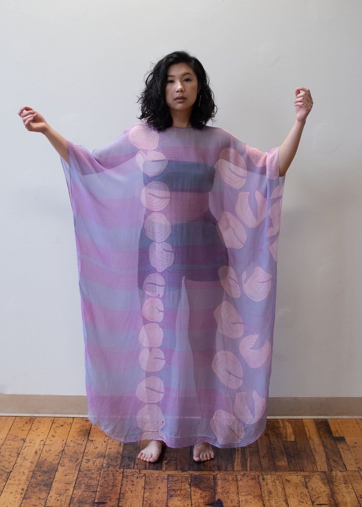 1970s Chiffon Caftan