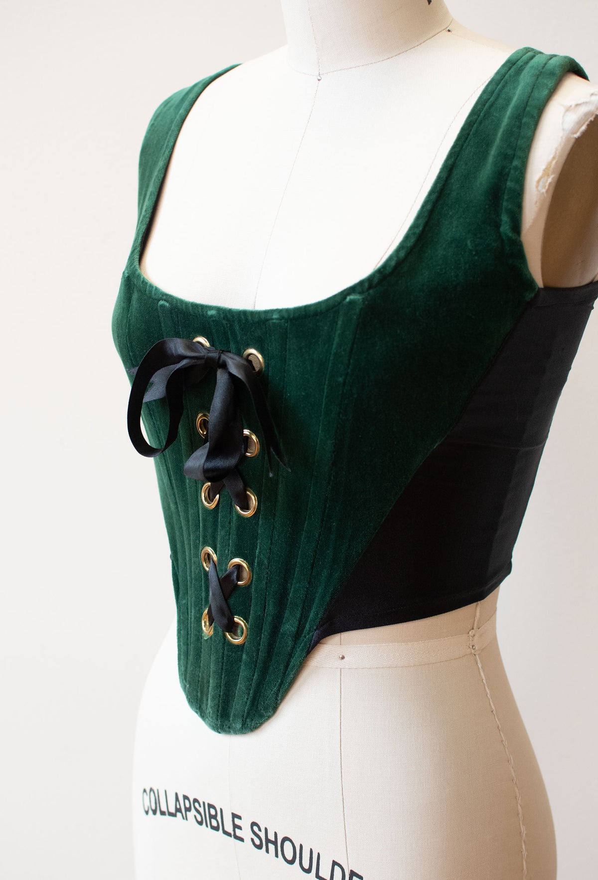 Green Velvet Corset | Catwalk