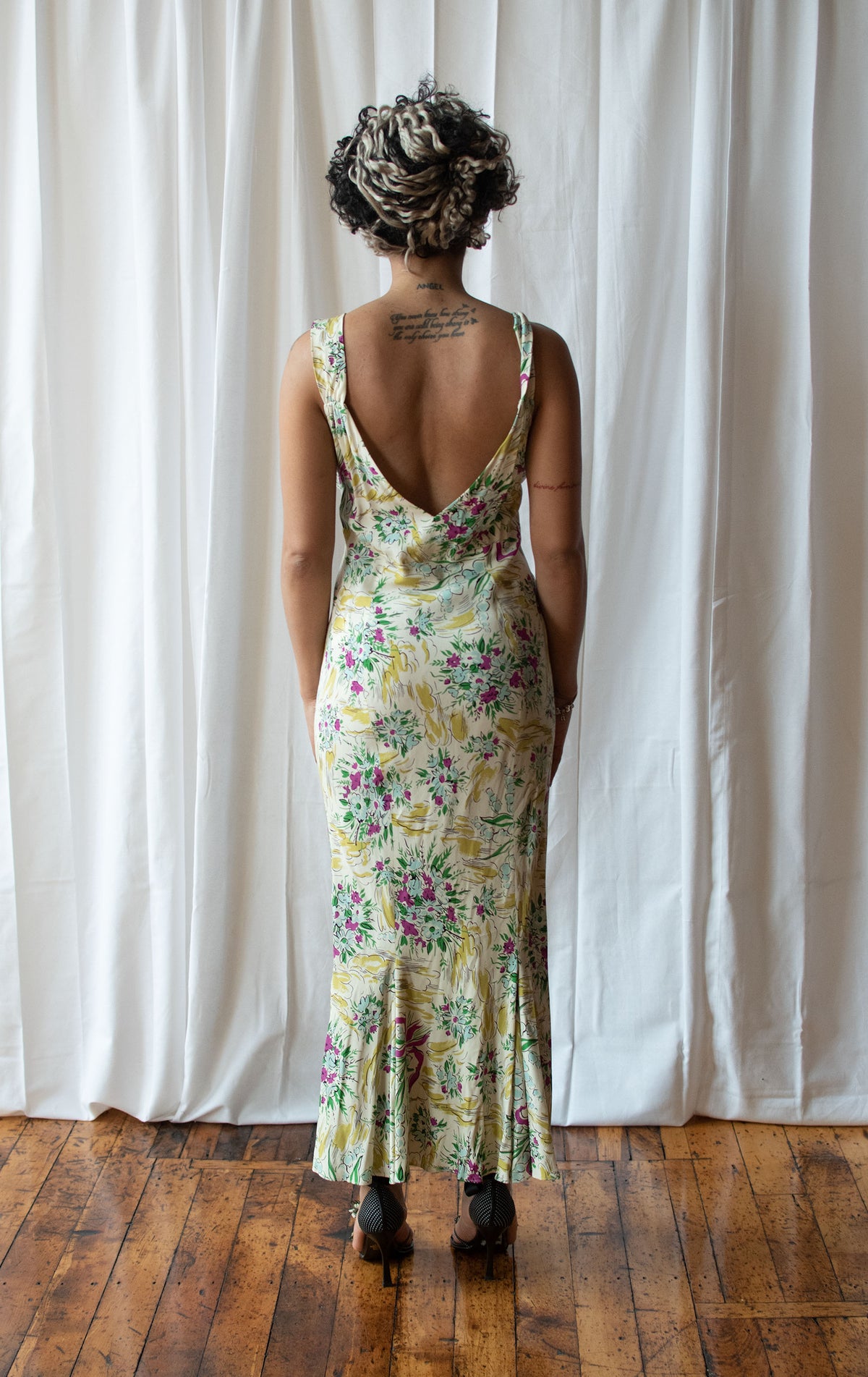 1990s Floral Print Dress | Norma Kamali