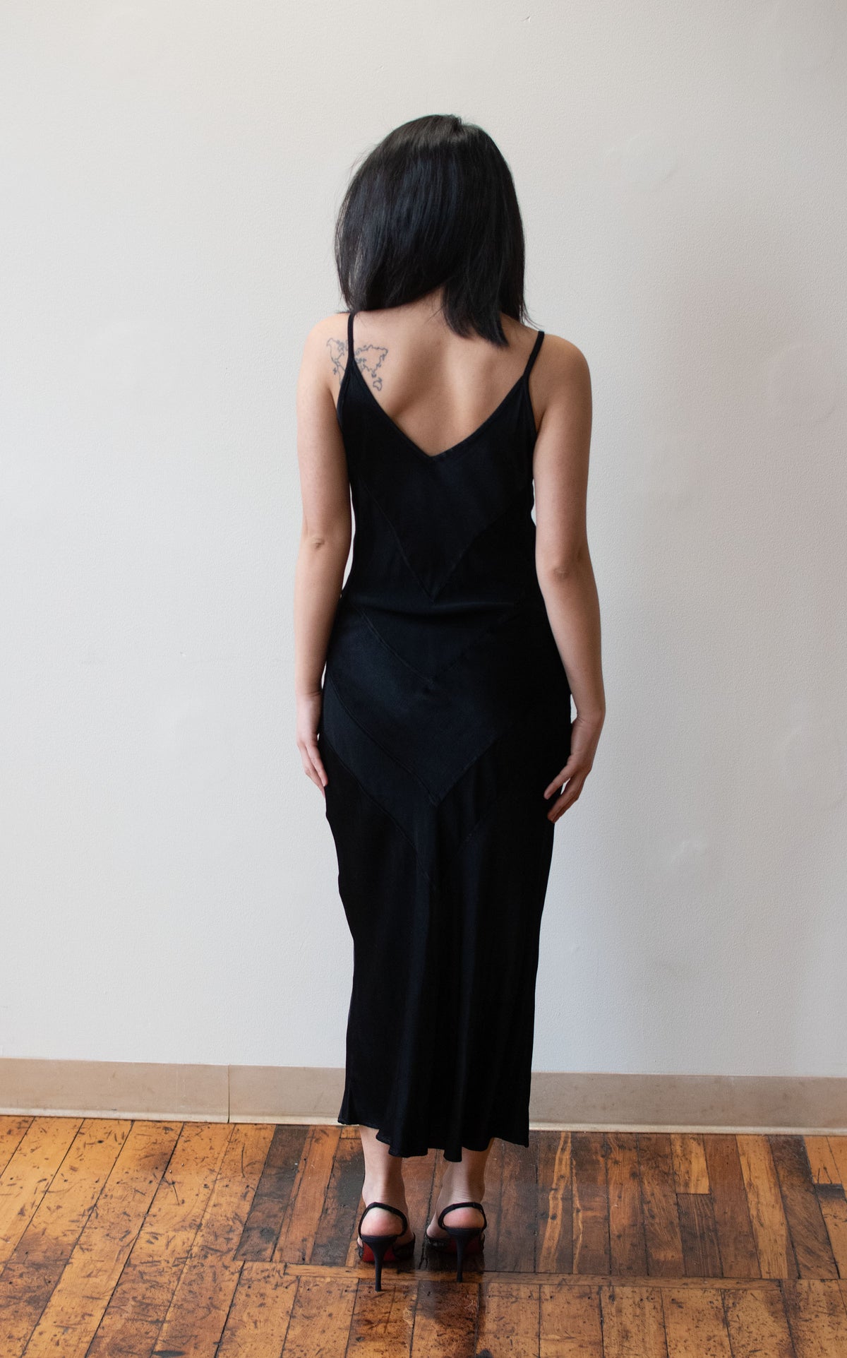 1990s Black Slip Dress | Ghost