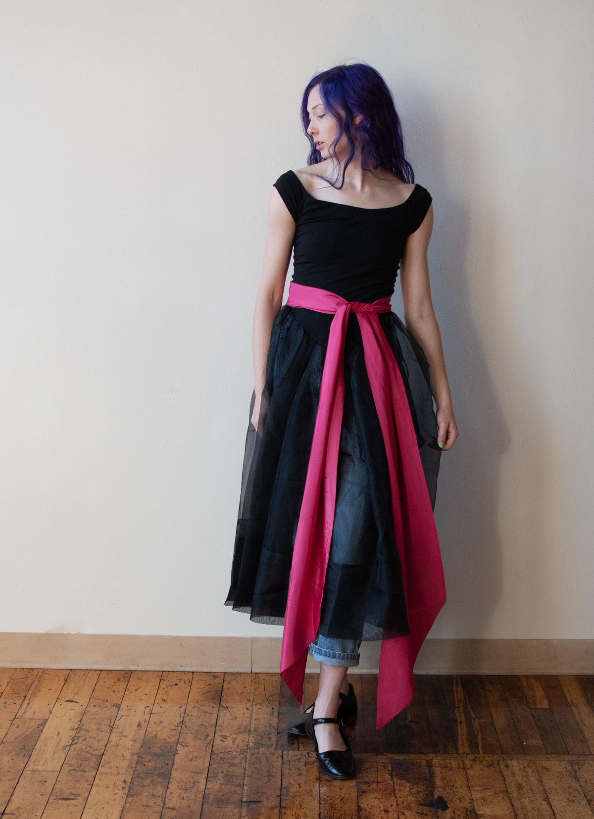 1980s Sheer Black Dress | Betsey Johnson Punk Label