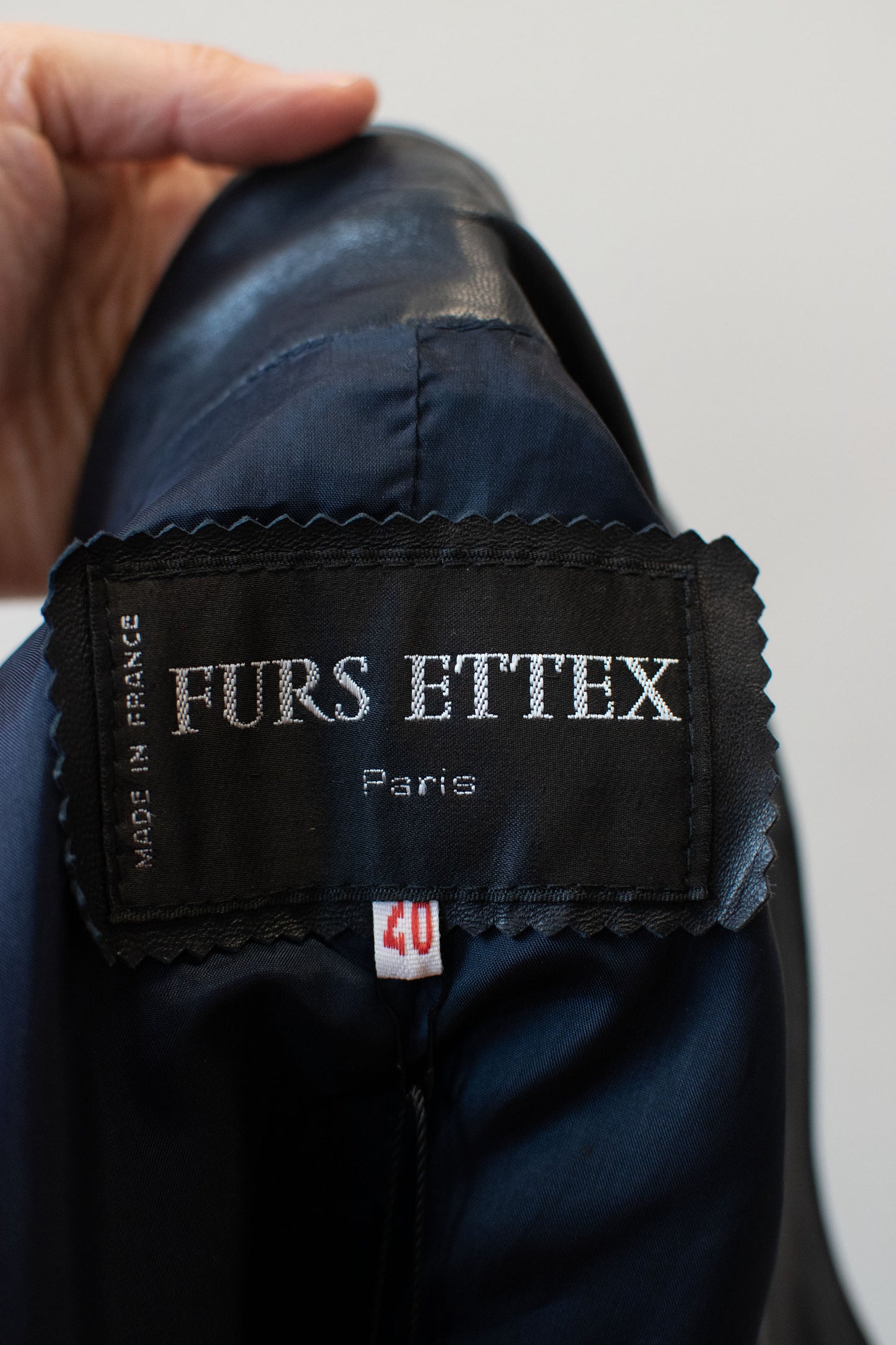 1980s Black Leather Jacket | Furs Ettex
