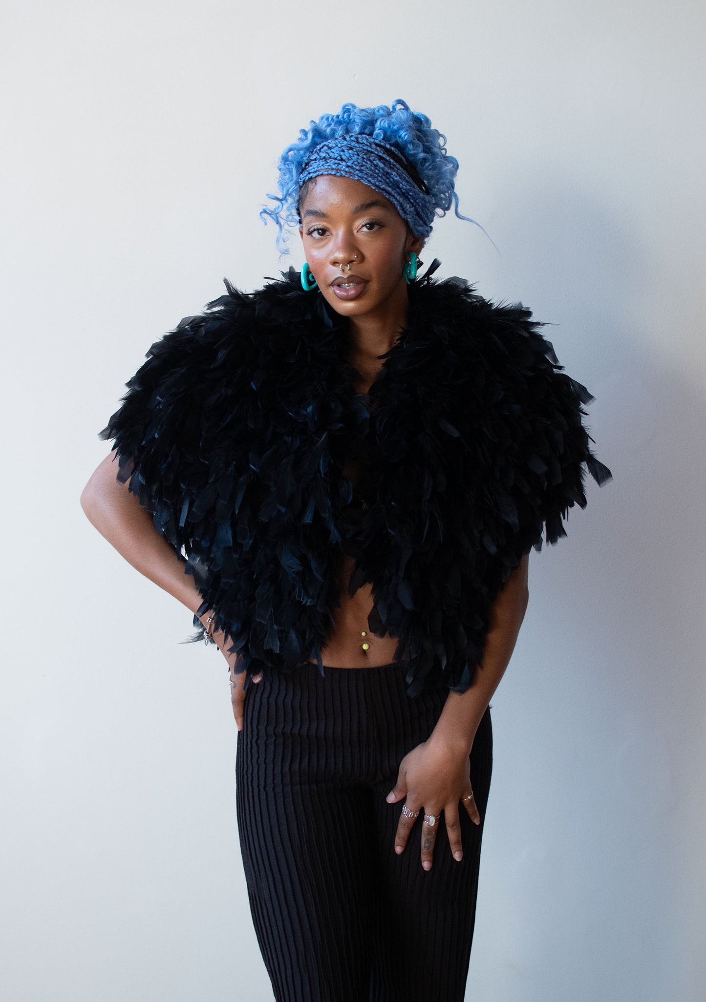 Black Feather Jacket