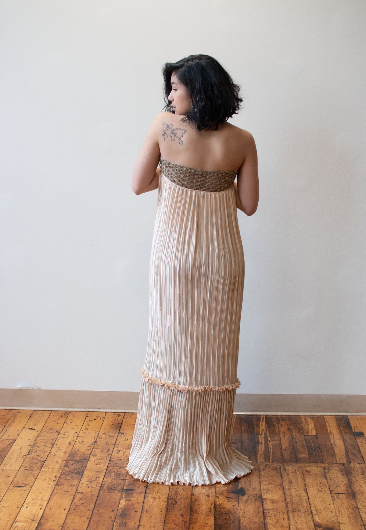 1980s Plisse Dress | Mary Mcfadden