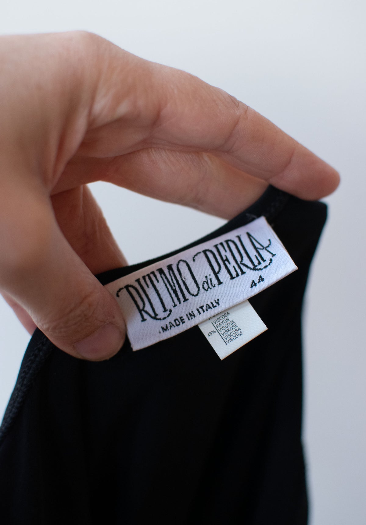 1990s Black Jersey Dress | La Perla