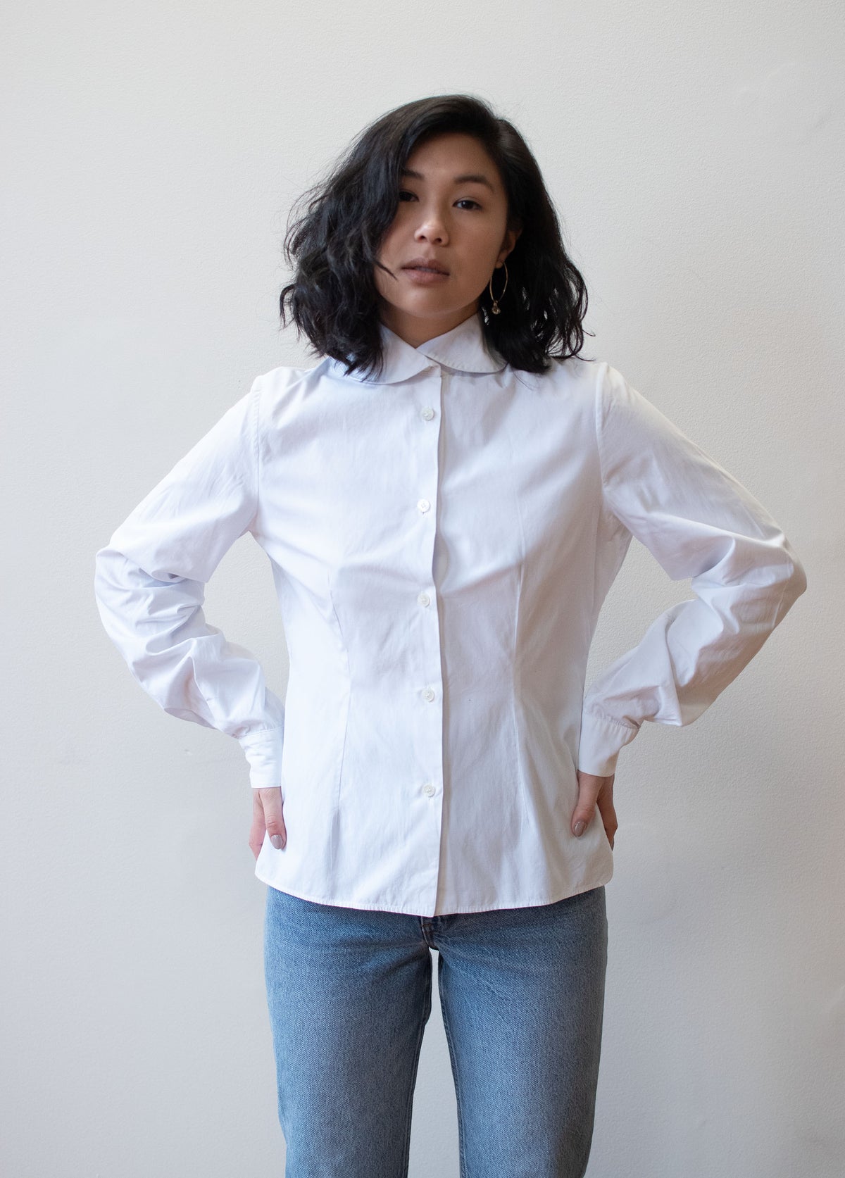 1980s White Shirt | Romeo Gigli for Callaghan